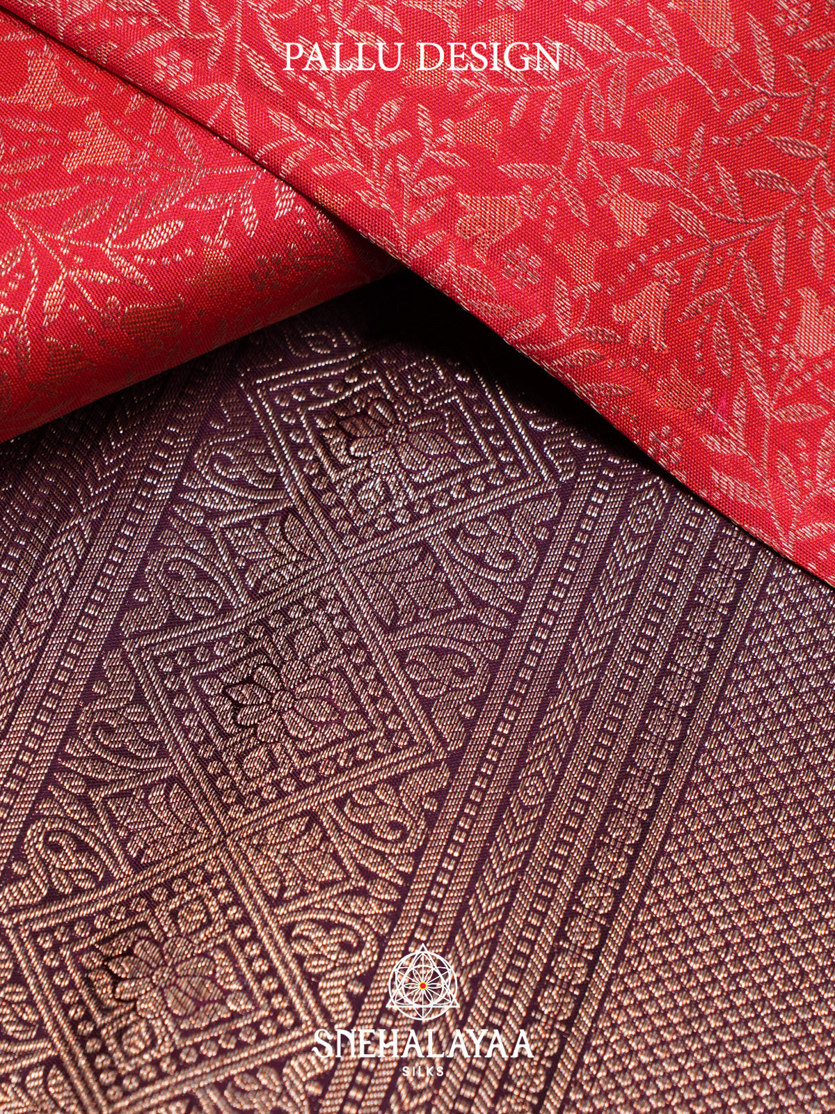 Ruby Red Kanjivaram Silk Saree