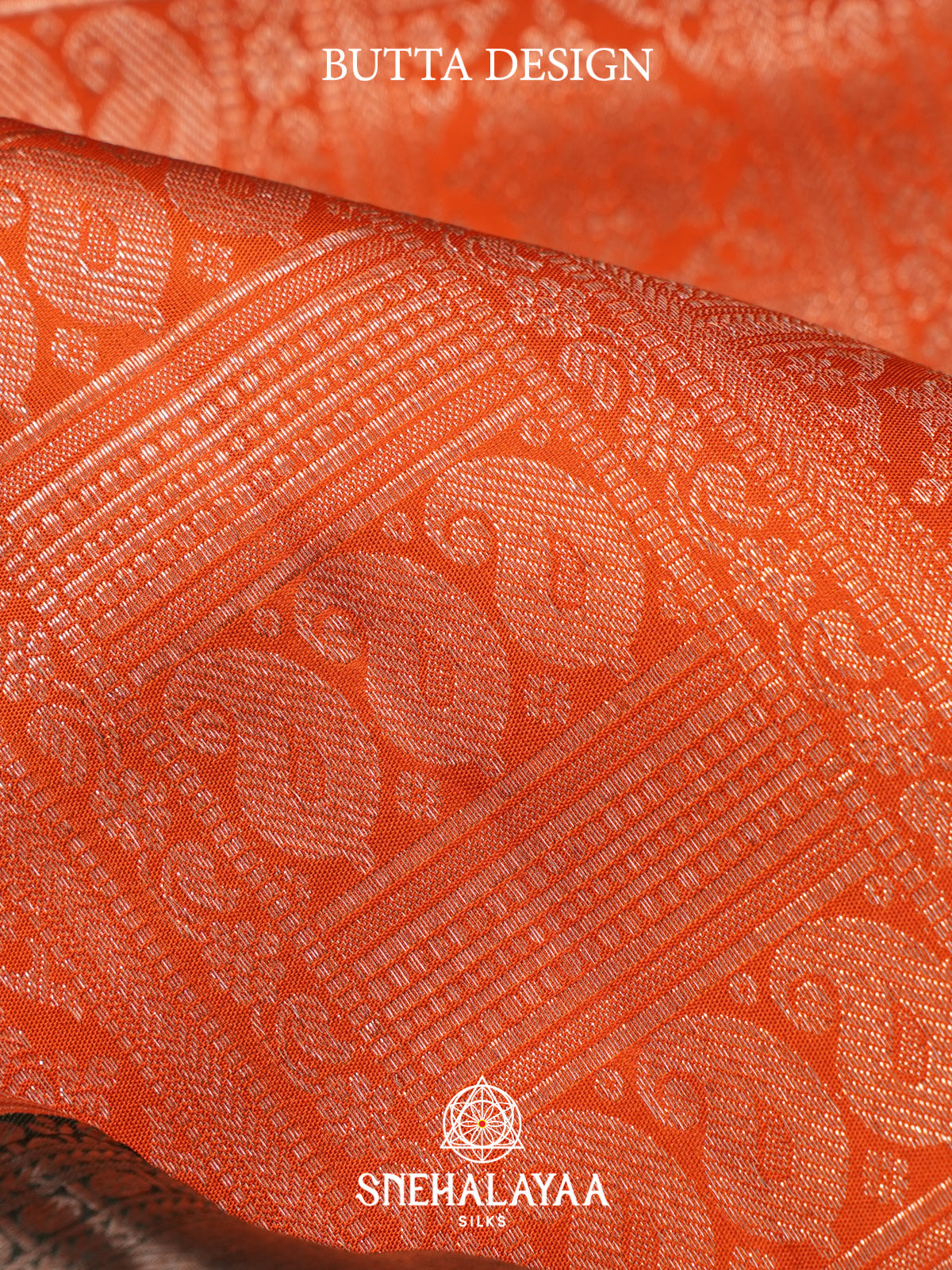 Orange Kanjivaram Silk Saree