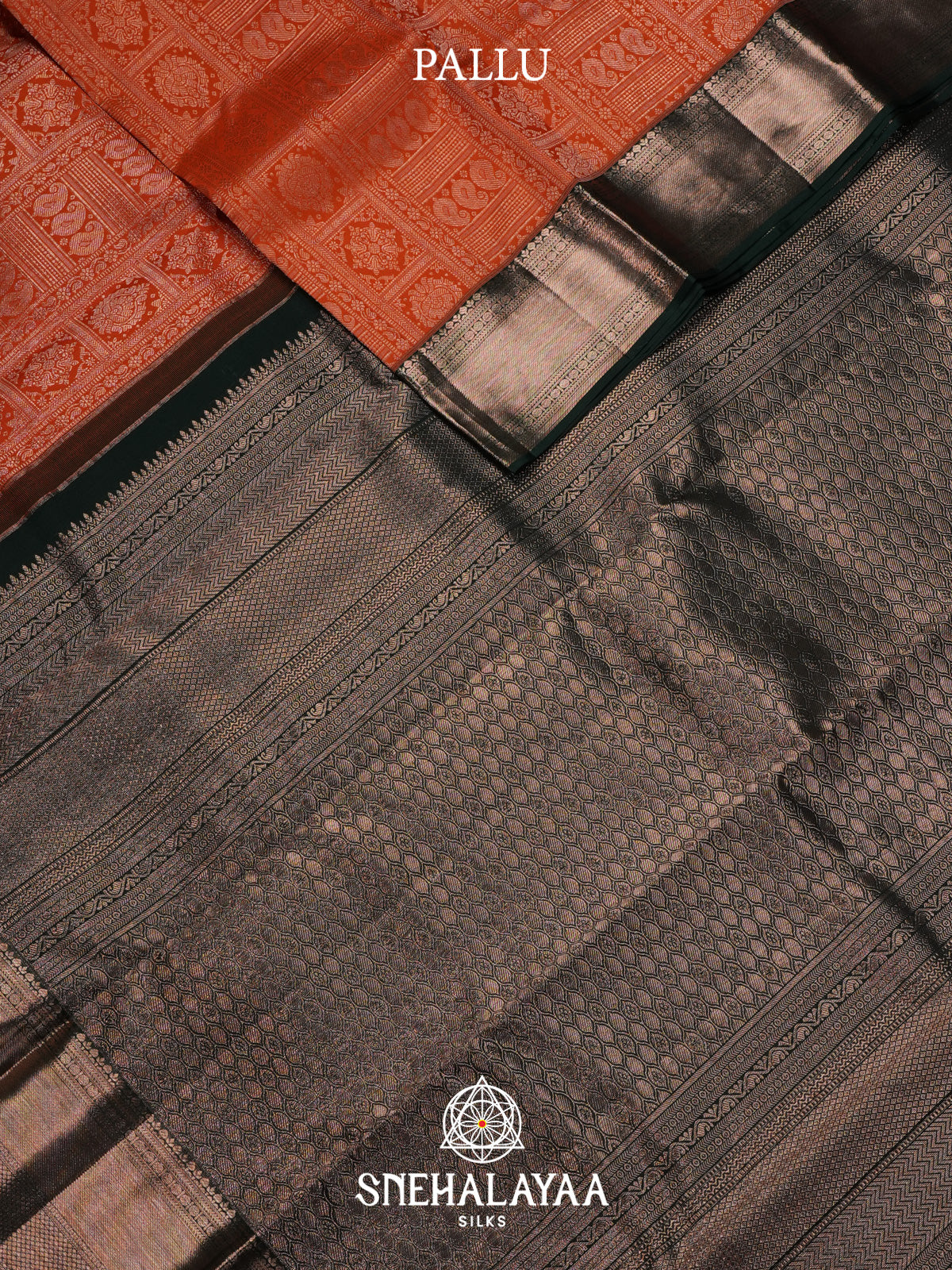 Orange Kanjivaram Silk Saree