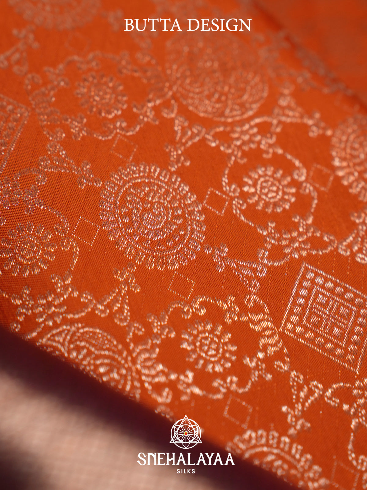 Orange Kanjivaram Silk Saree