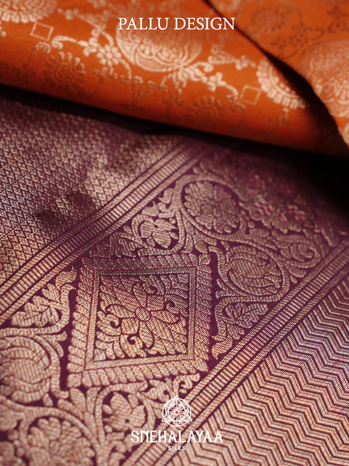 Orange Kanjivaram Silk Saree