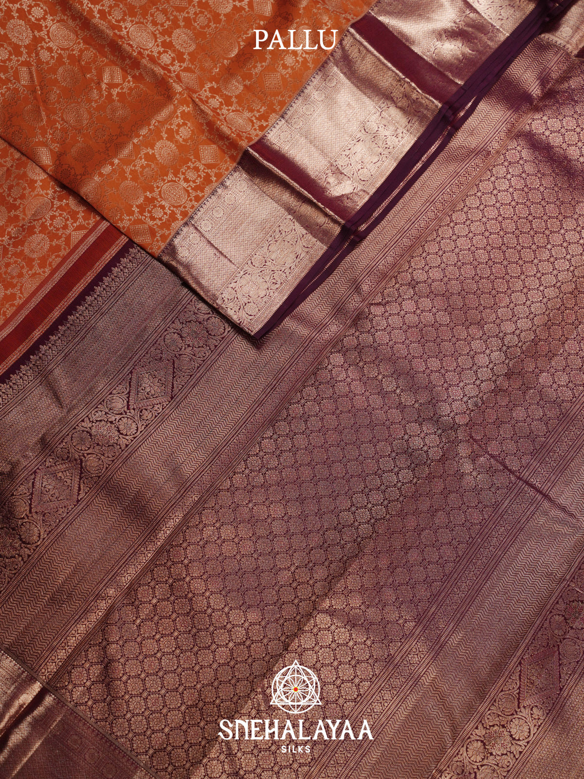 Orange Kanjivaram Silk Saree