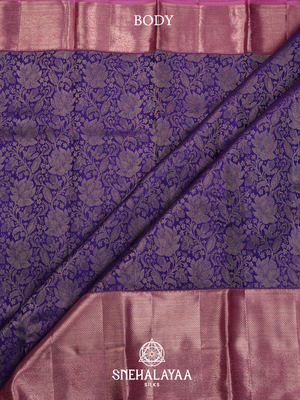 Purple Kanjivaram Silk Saree