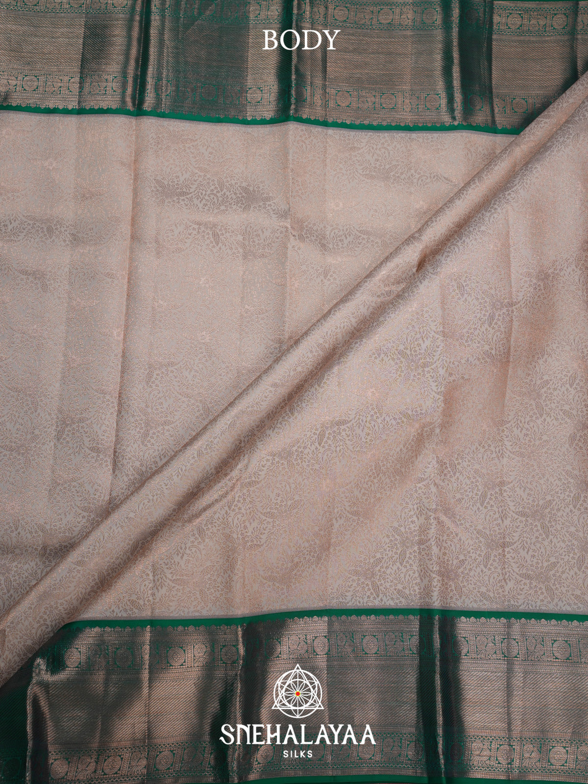 Off White Kanjivaram Silk Saree