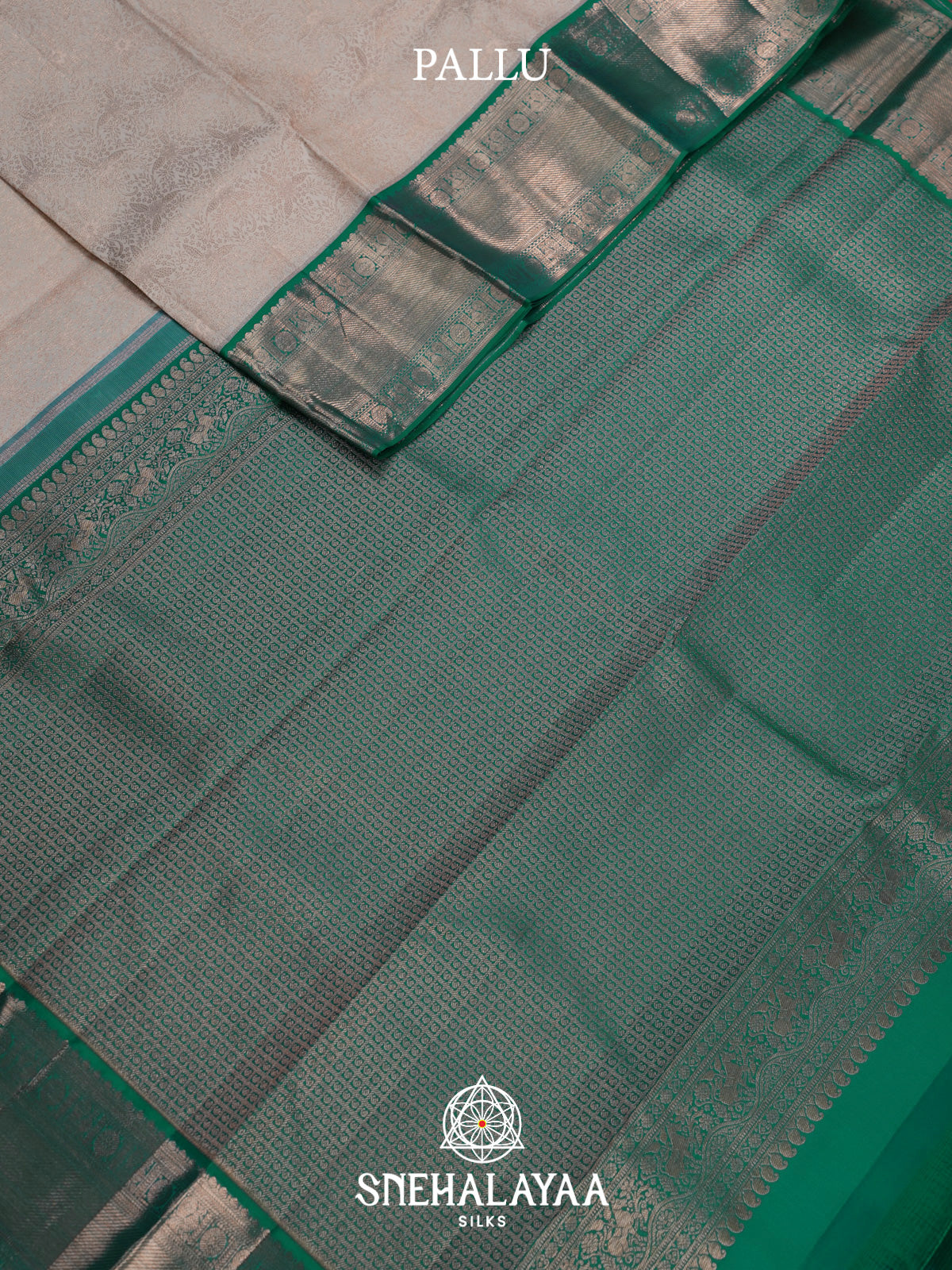 Off White Kanjivaram Silk Saree