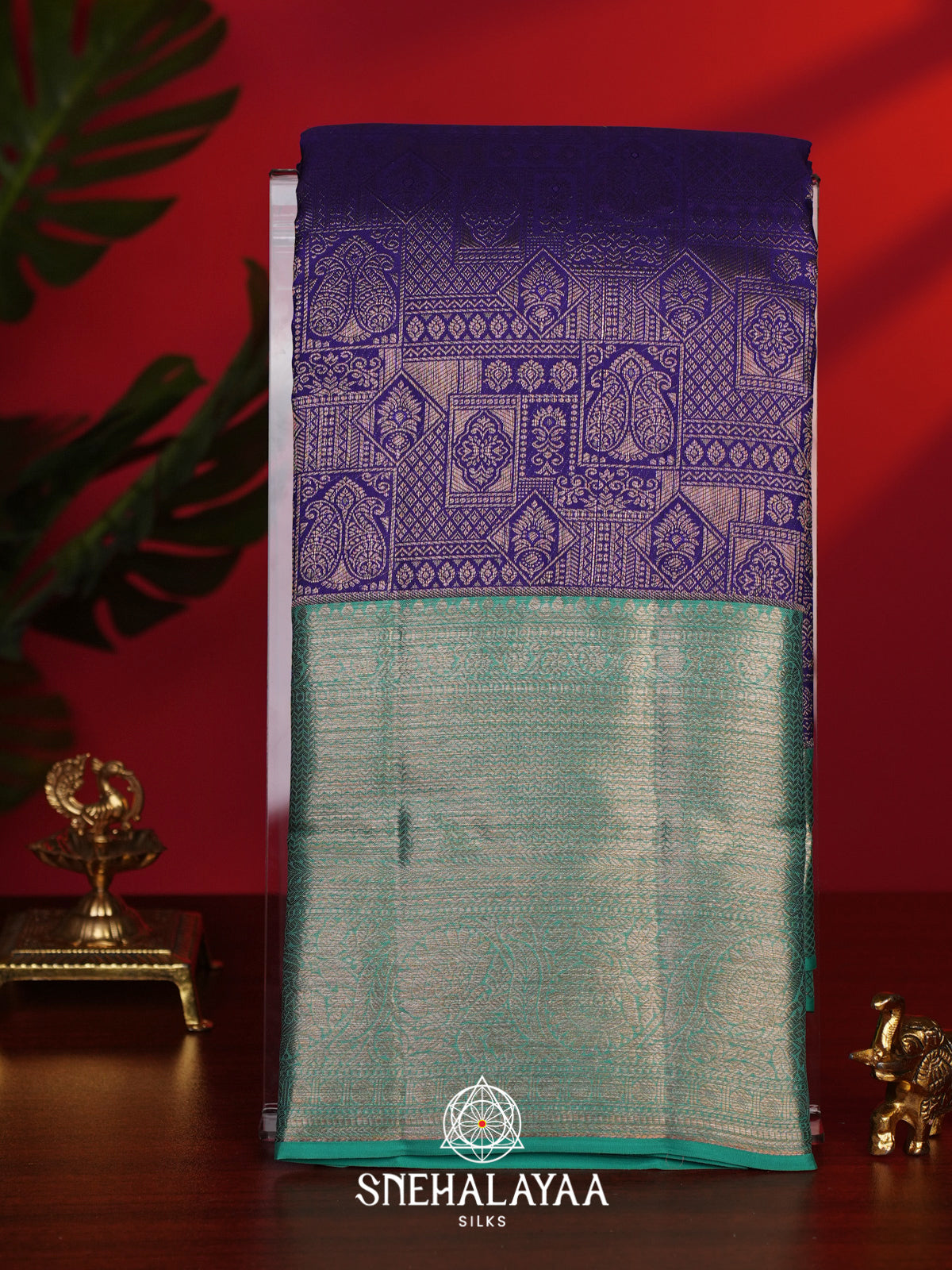 Purple Kanjivaram Silk Saree