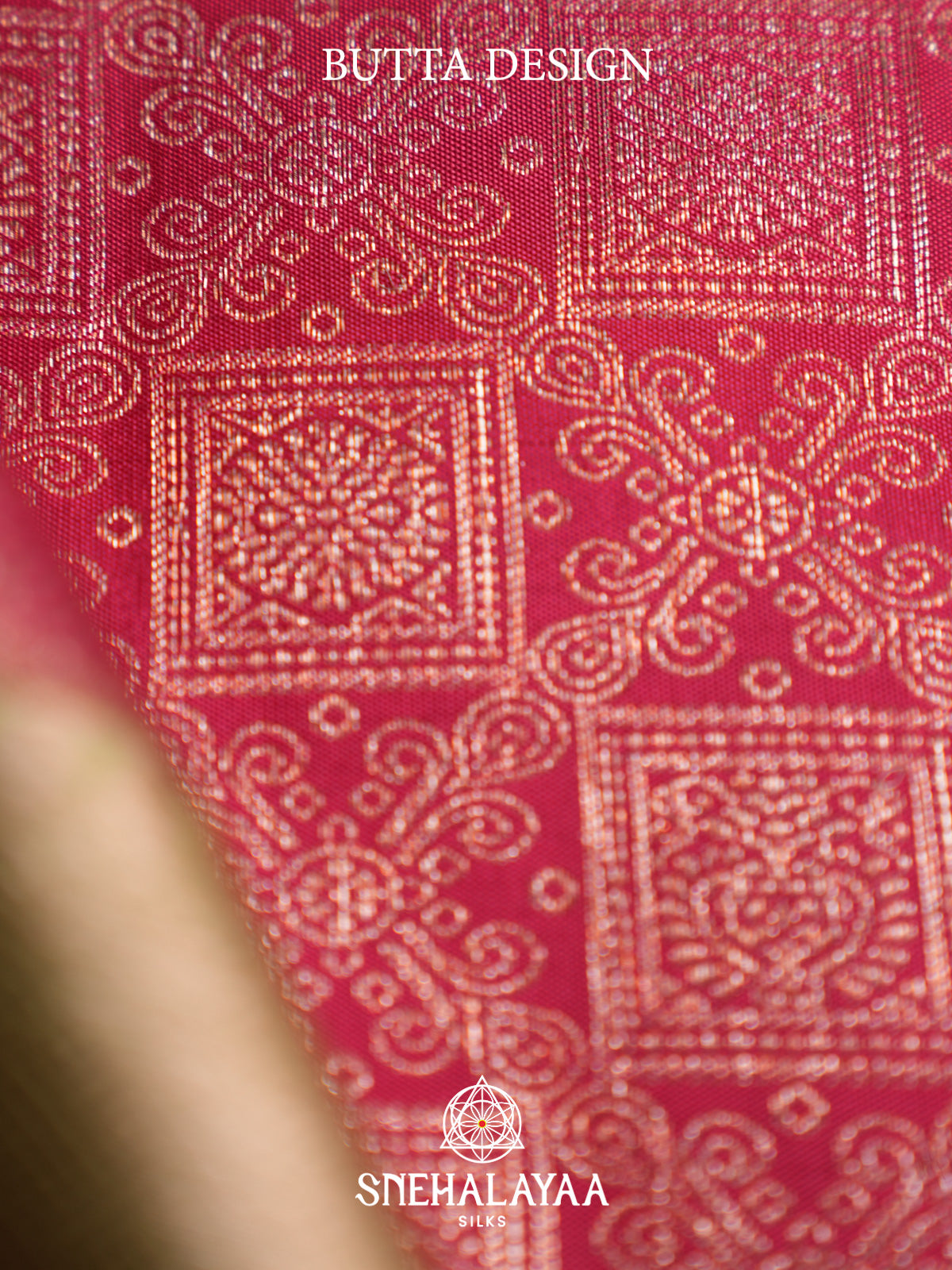 Ruby Red Kanjivaram Silk Saree