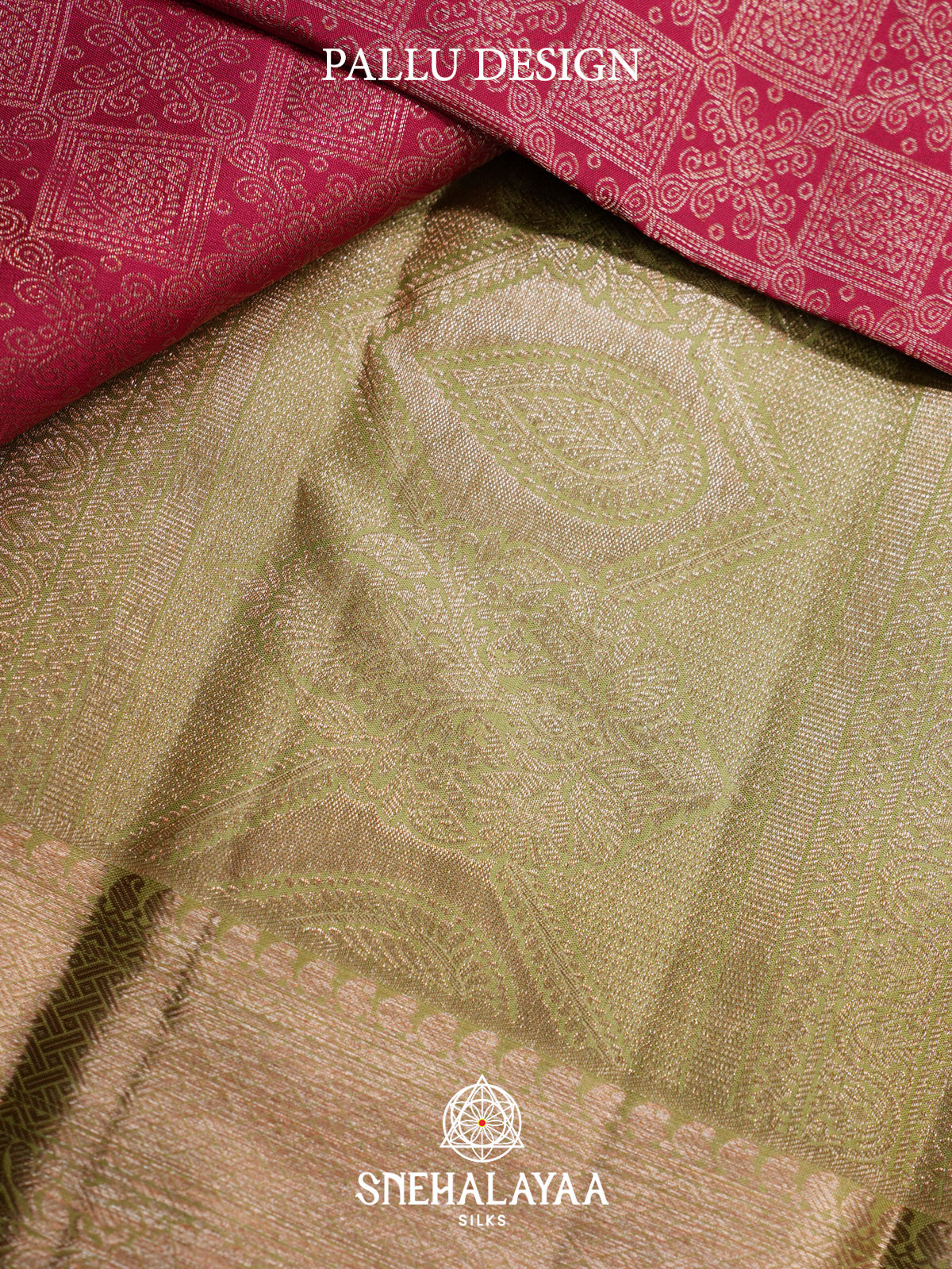 Ruby Red Kanjivaram Silk Saree