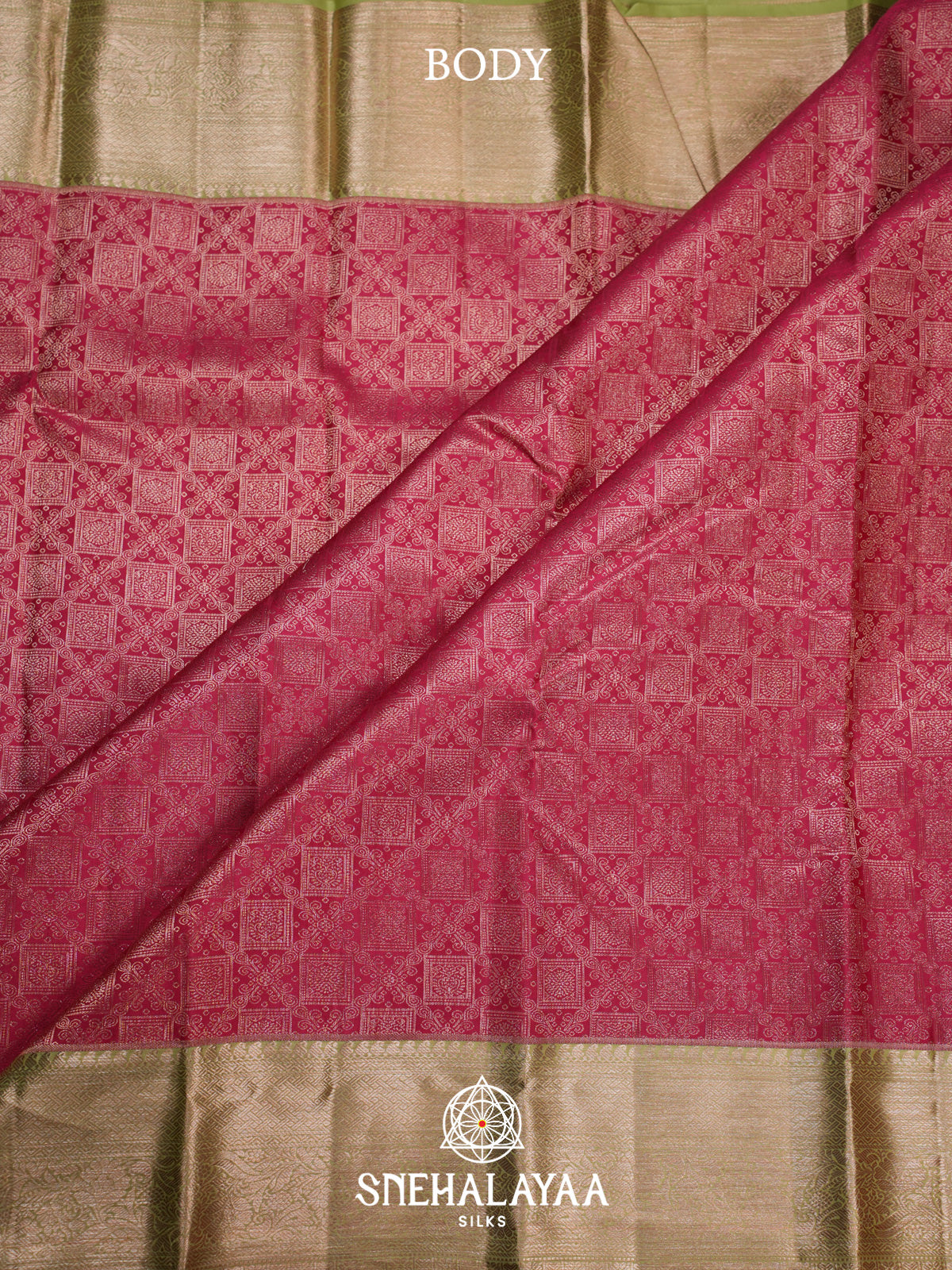 Ruby Red Kanjivaram Silk Saree