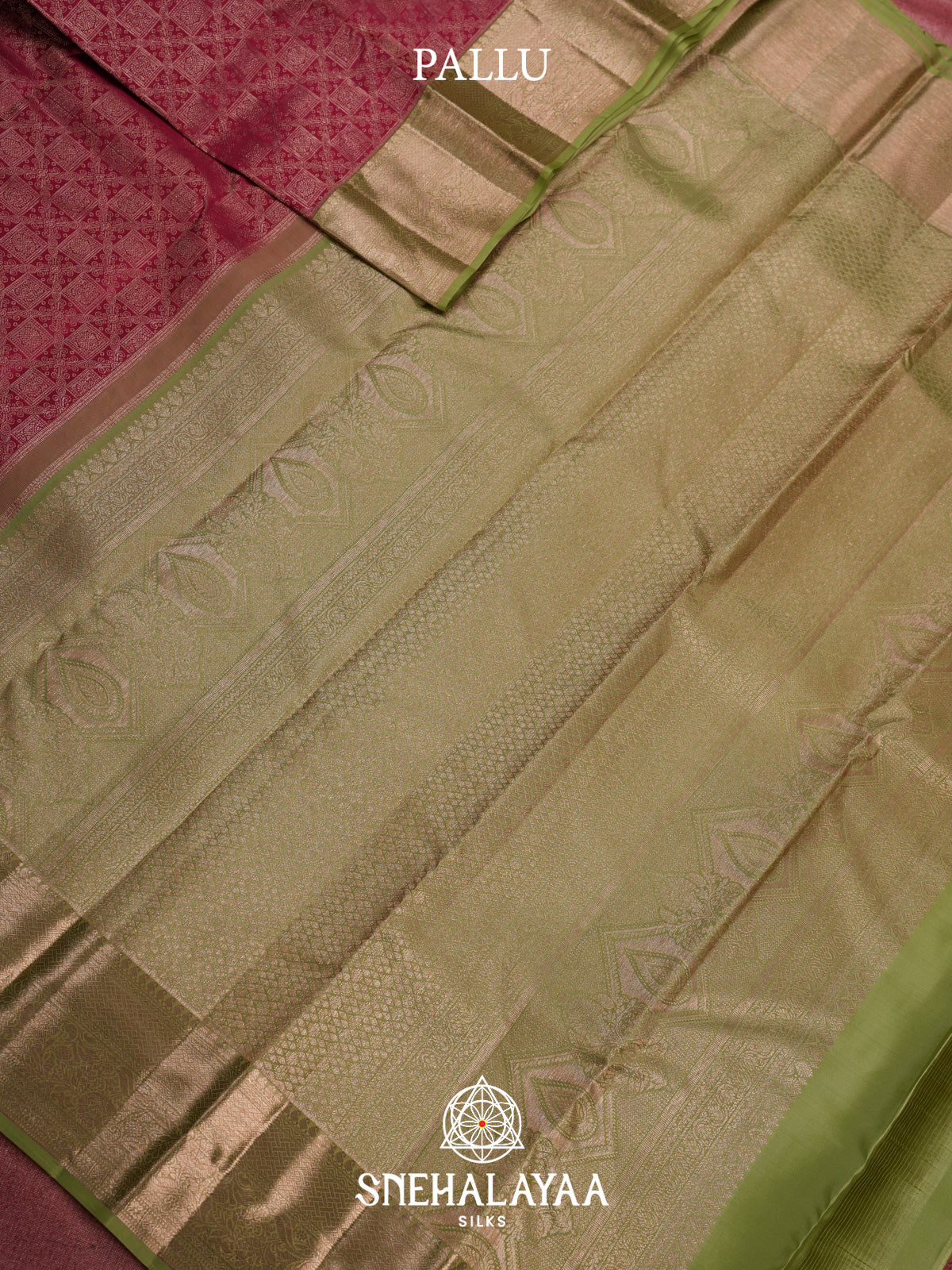 Ruby Red Kanjivaram Silk Saree