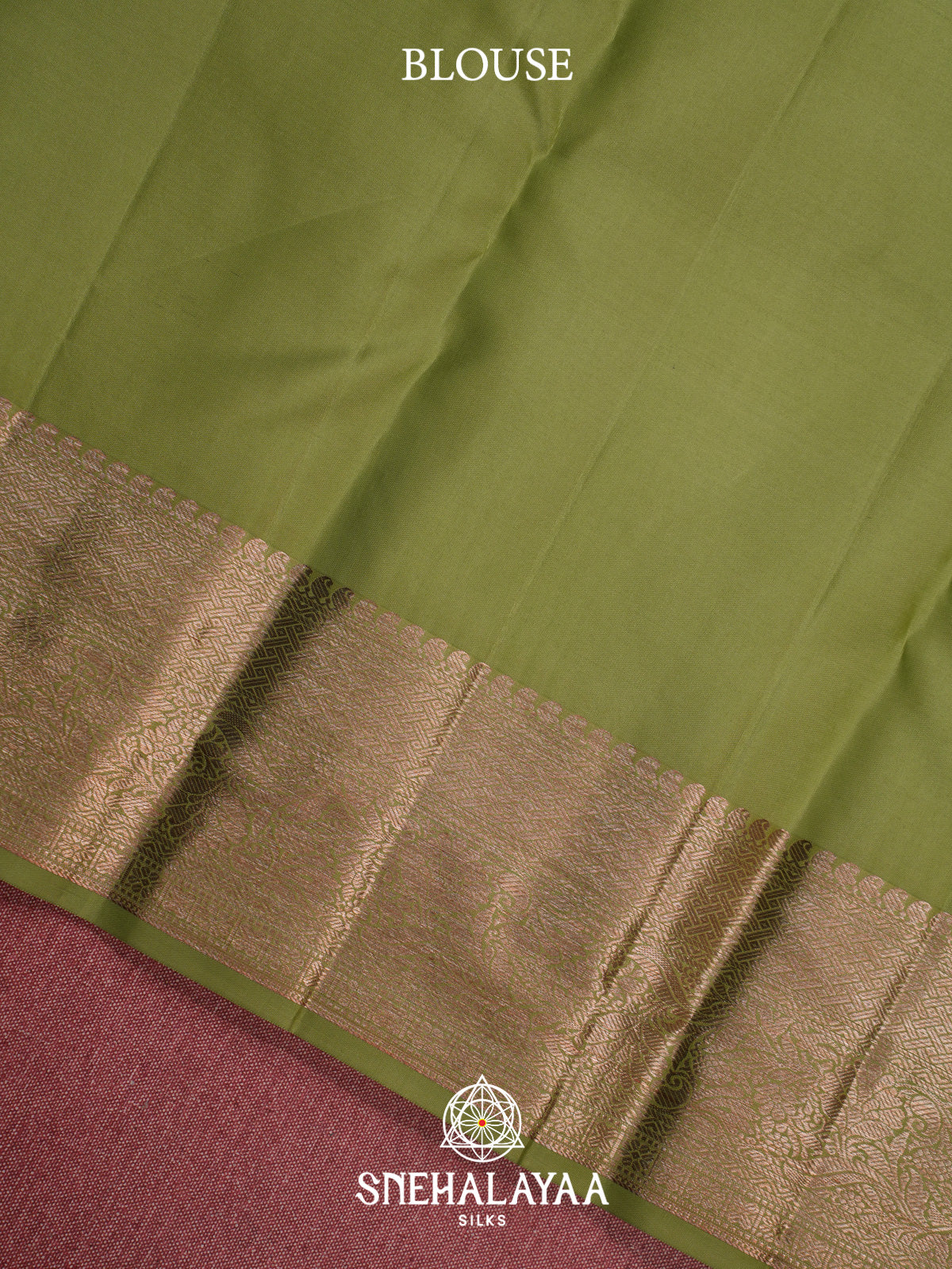 Ruby Red Kanjivaram Silk Saree