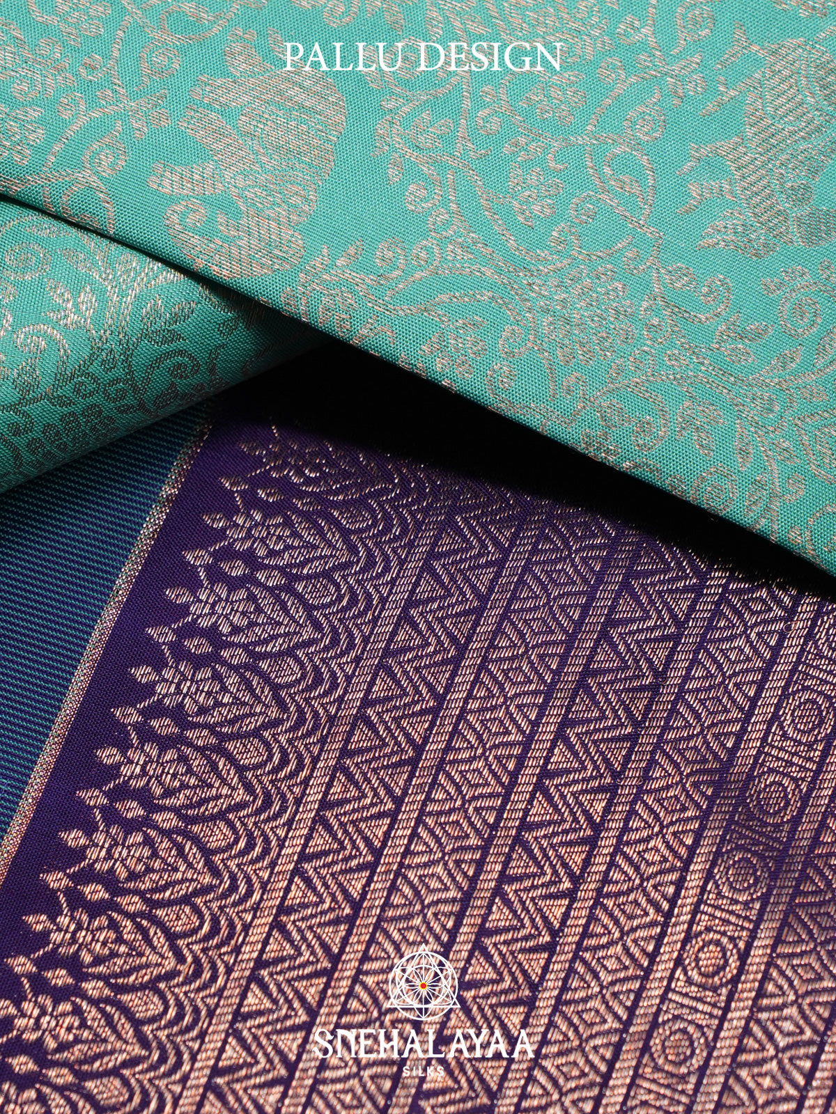 Mint Green Kanjivaram Silk Saree