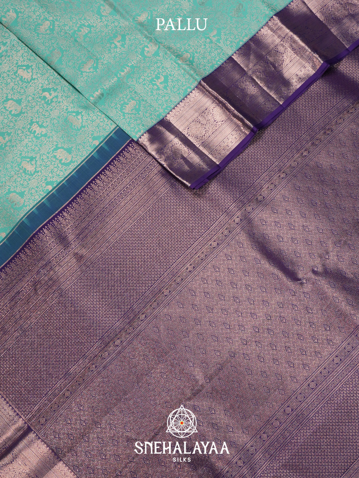 Mint Green Kanjivaram Silk Saree