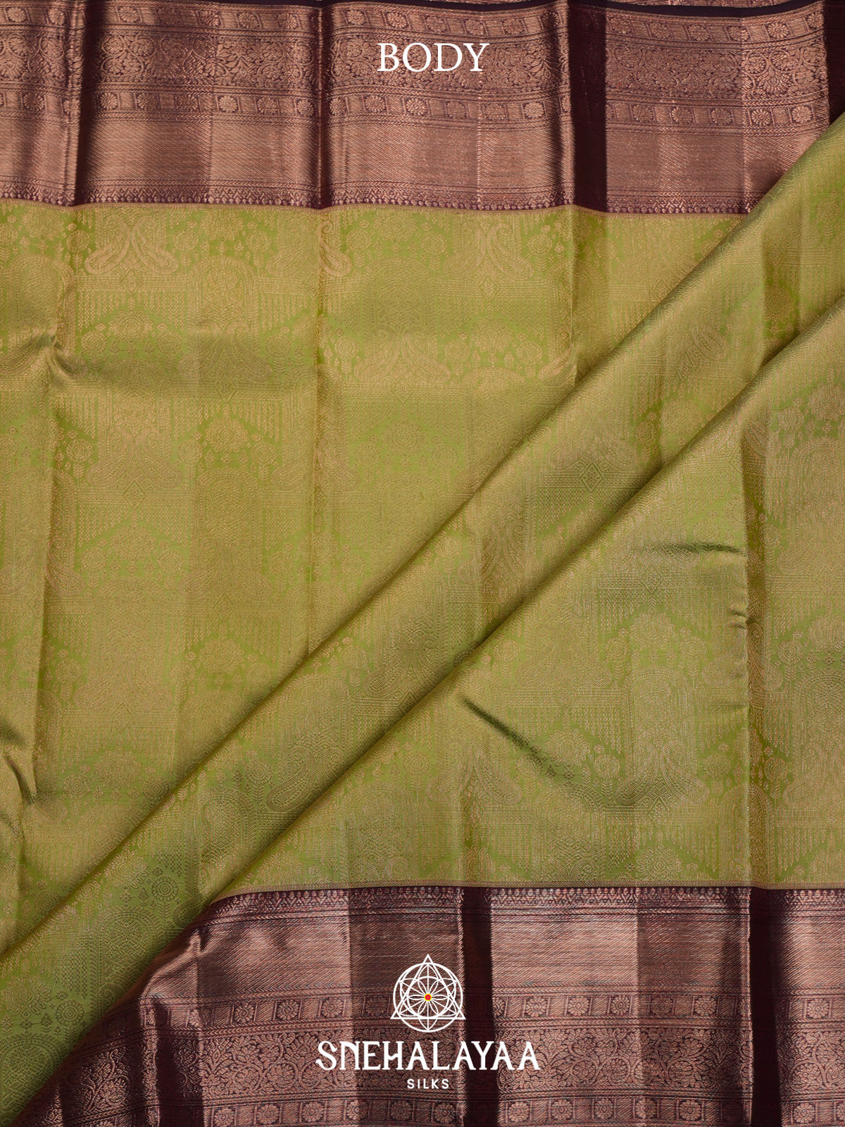 Moss Green Kanjivaram Silk Saree