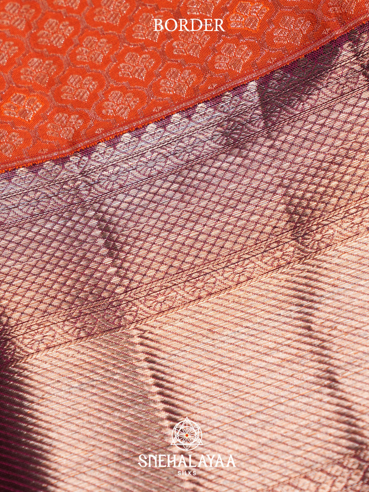Orange Kanjivaram Silk Saree