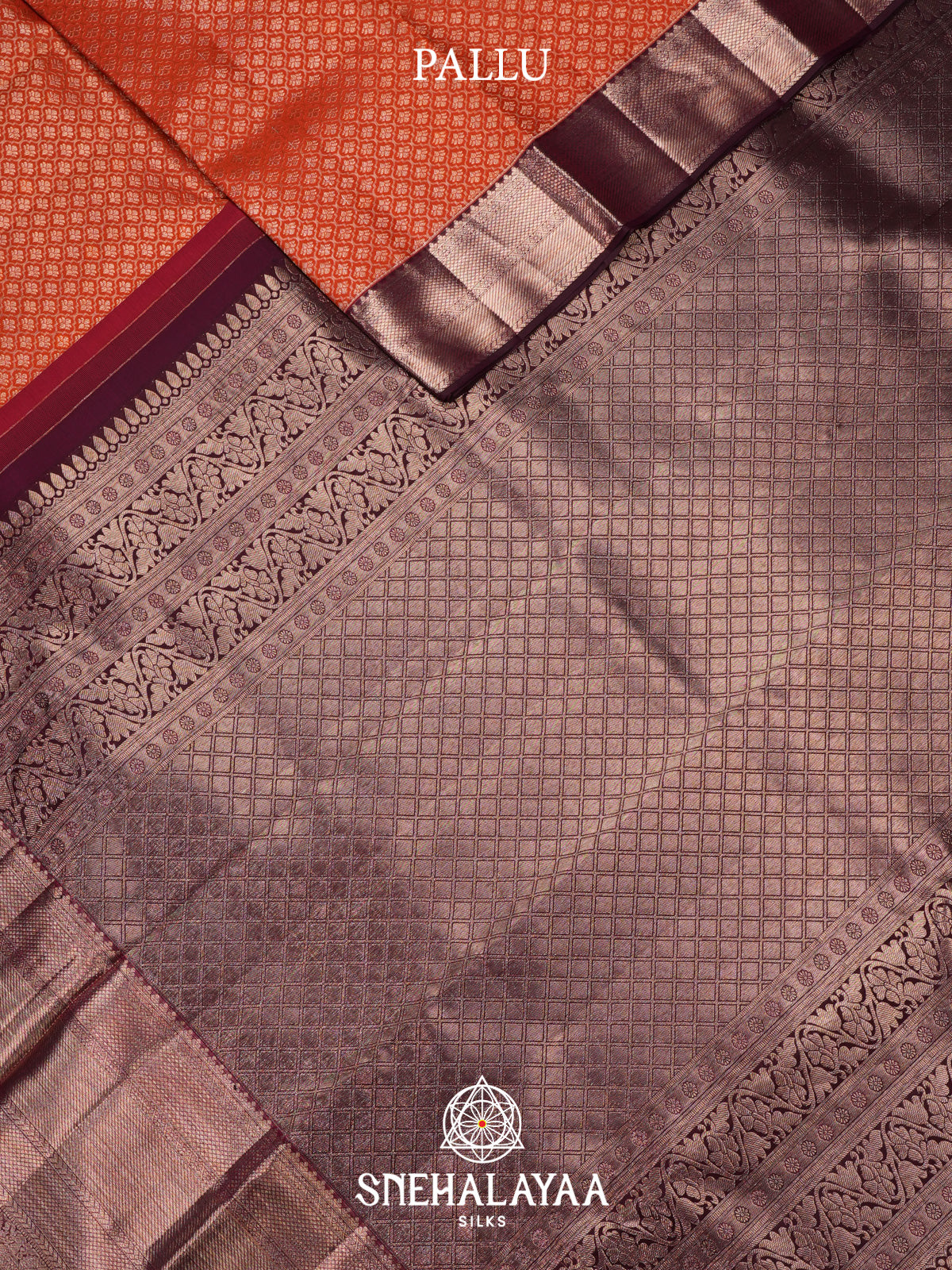 Orange Kanjivaram Silk Saree
