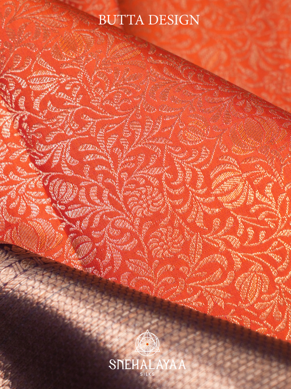 Orange Kanjivaram Silk Saree