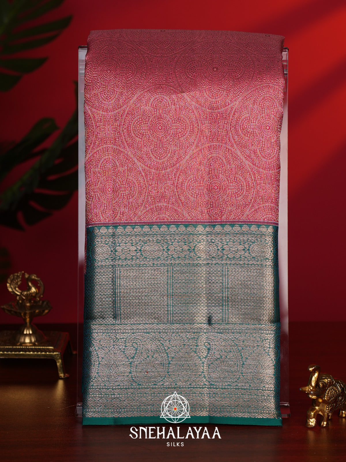 Maroon Kanjivaram Silk Saree