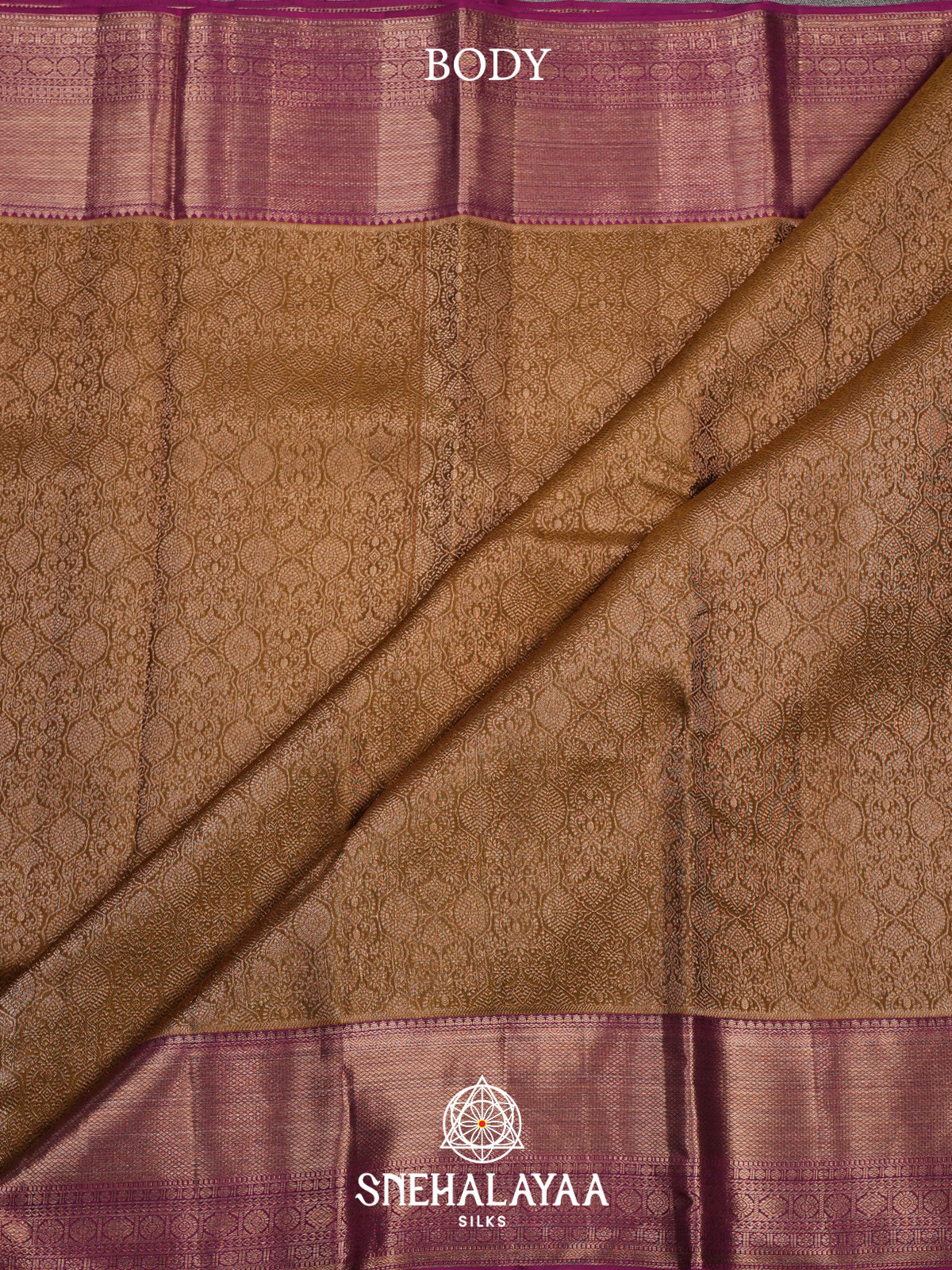 Gold Kanjivaram Silk Saree