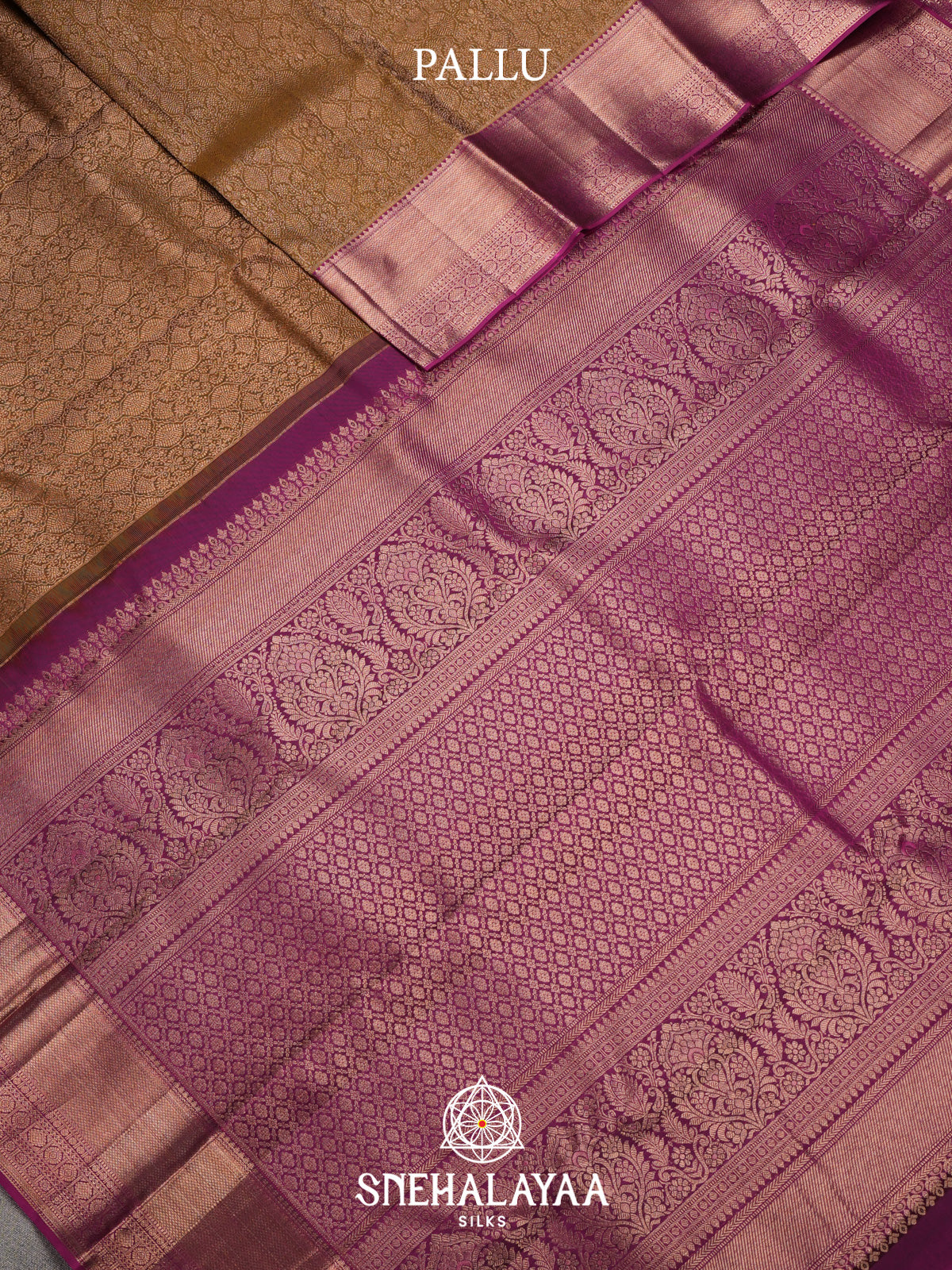 Gold Kanjivaram Silk Saree