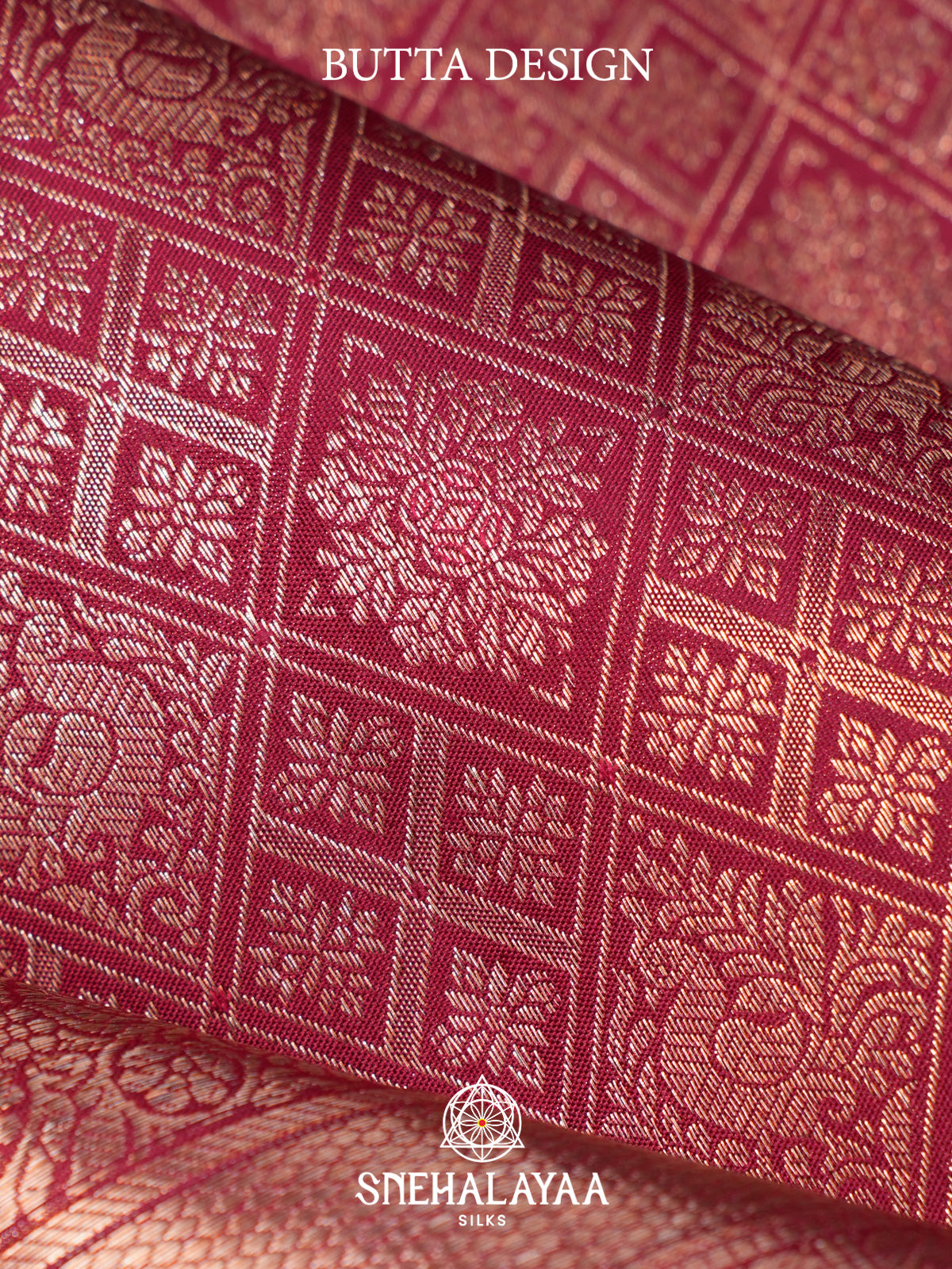 Ruby Red Kanjivaram Silk Saree