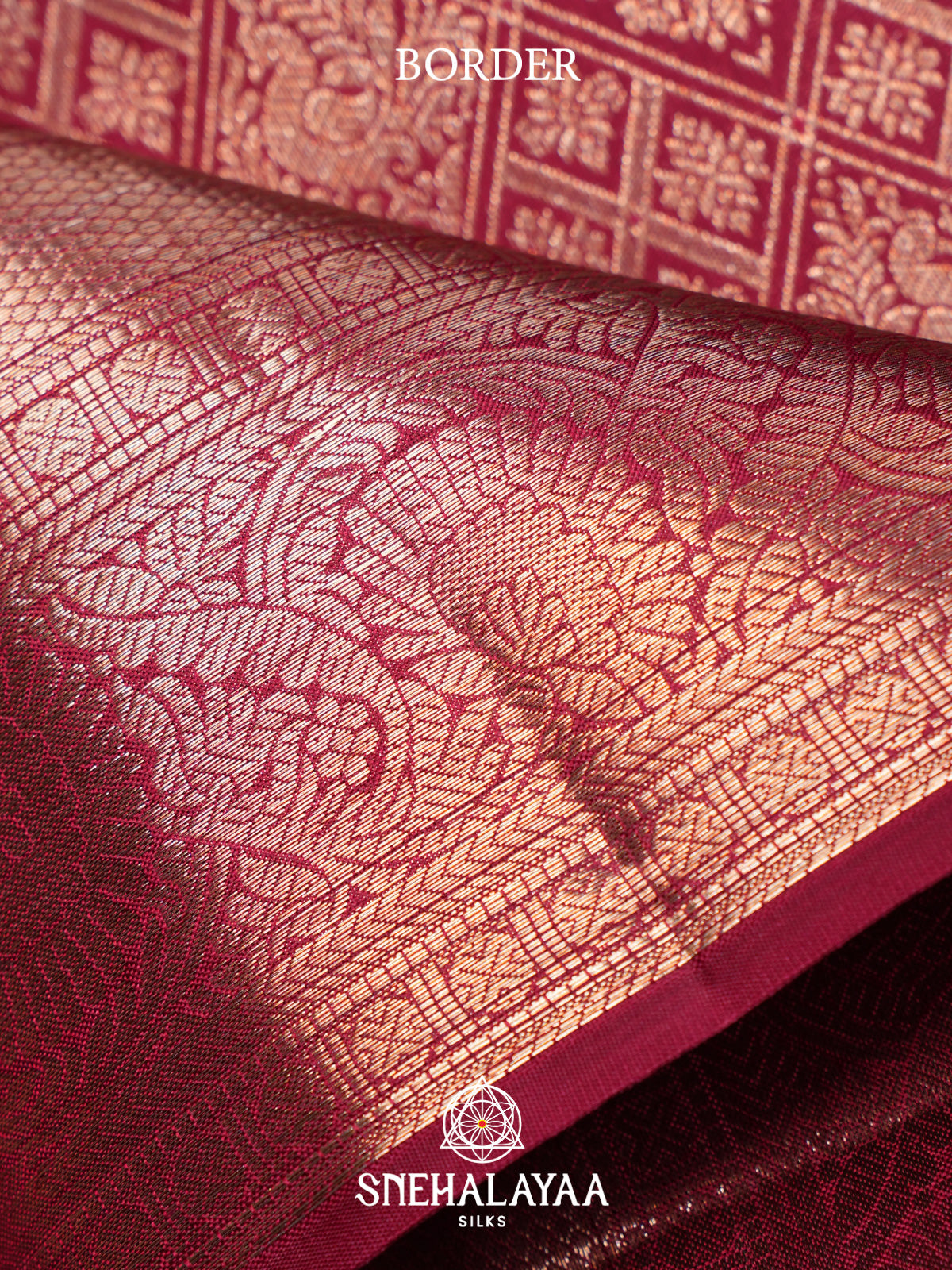 Ruby Red Kanjivaram Silk Saree