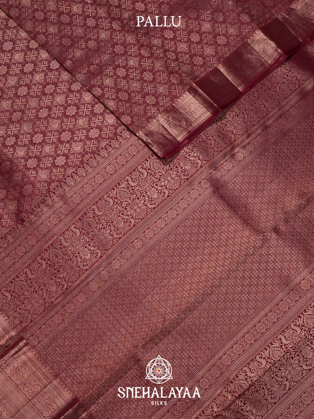 Ruby Red Kanjivaram Silk Saree