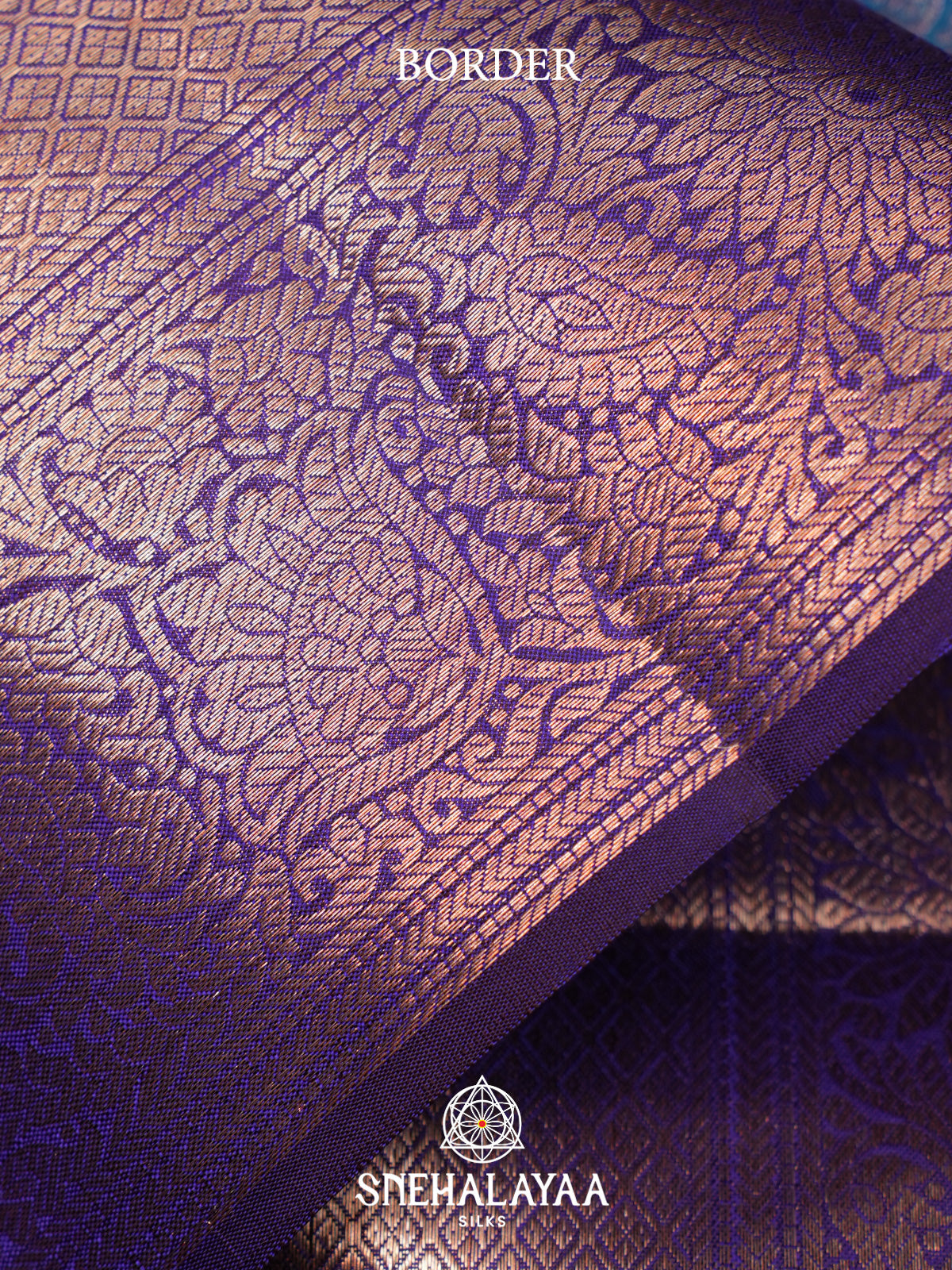 Peacock Blue Kanjivaram Silk Saree