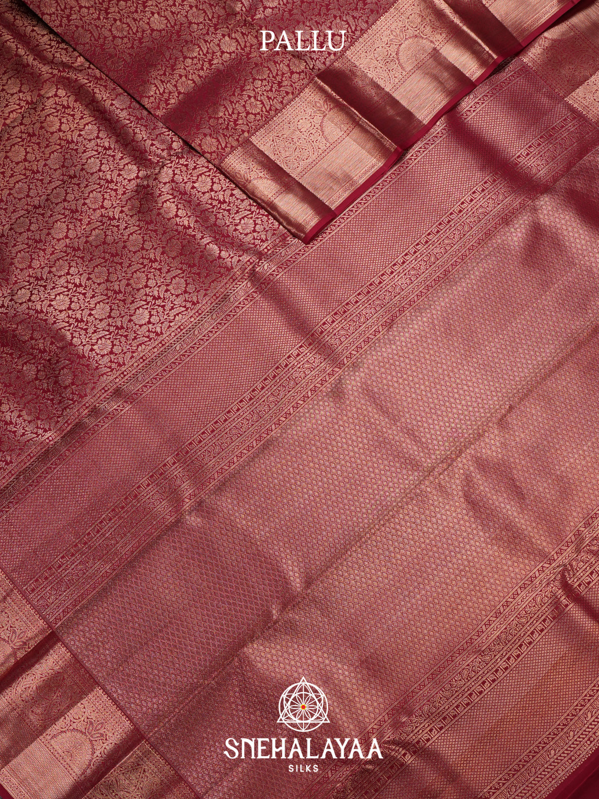 Maroon Kanjivaram Silk Saree