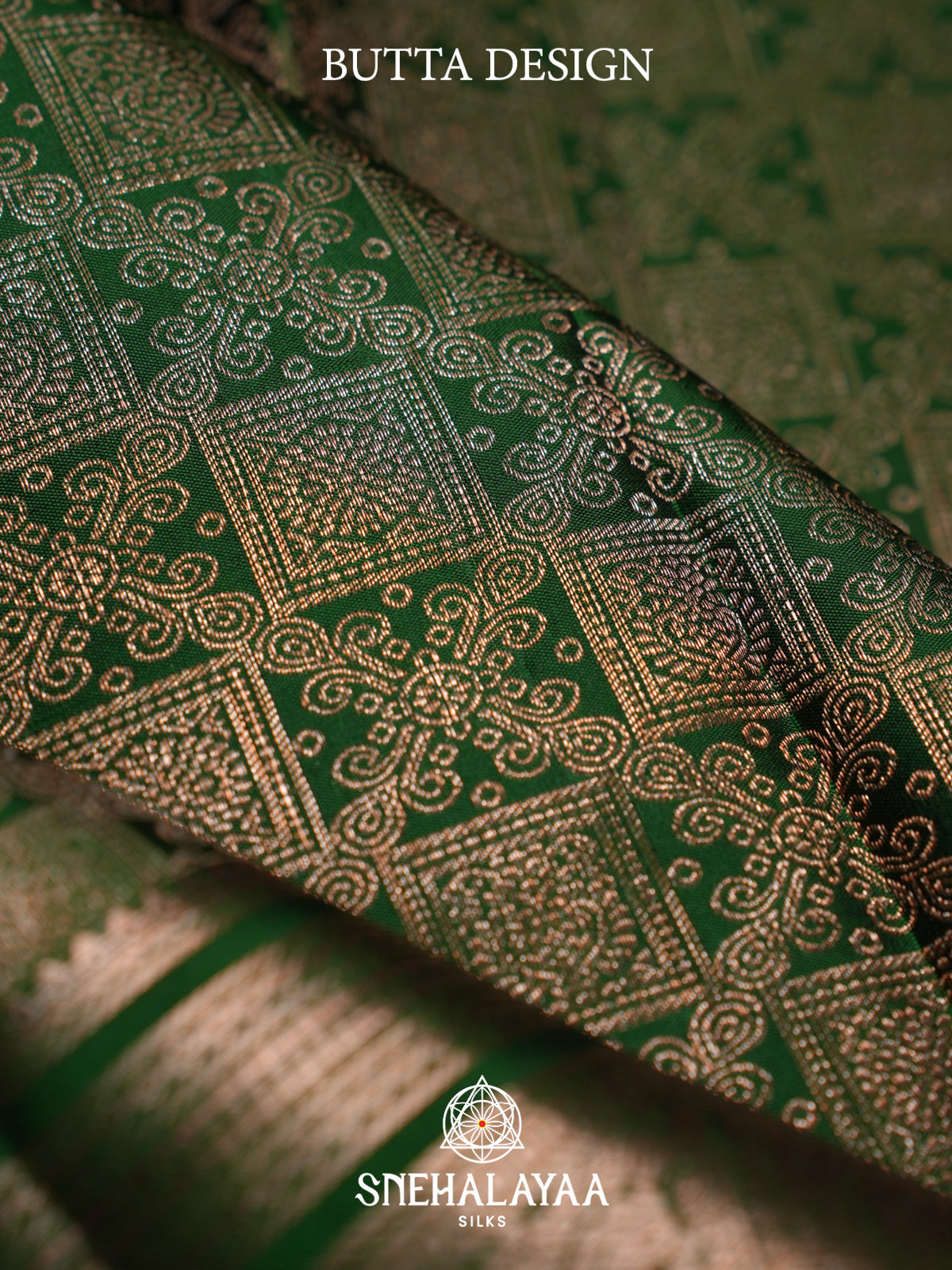 Forest Green Kanjivaram Silk Saree
