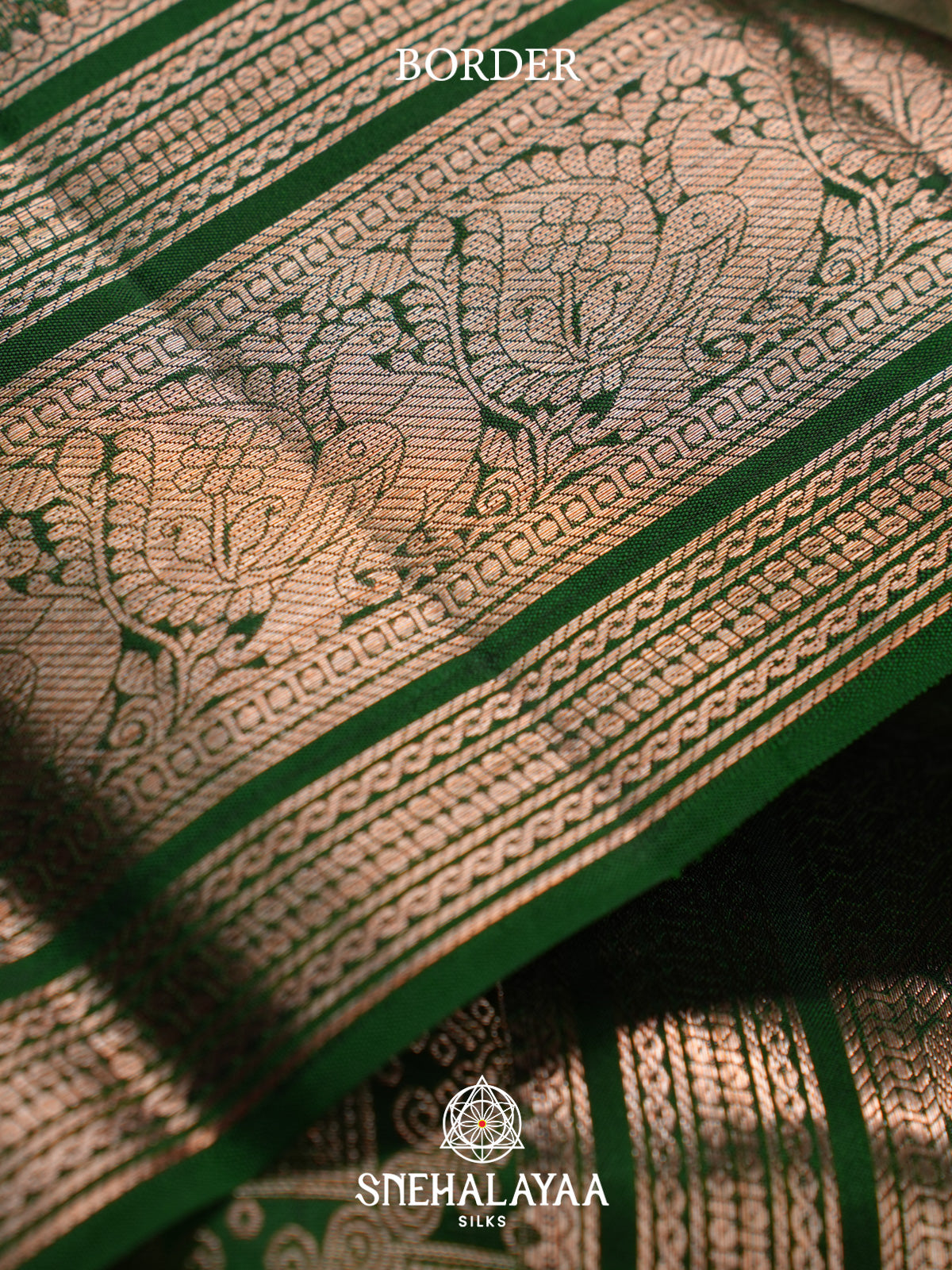 Forest Green Kanjivaram Silk Saree