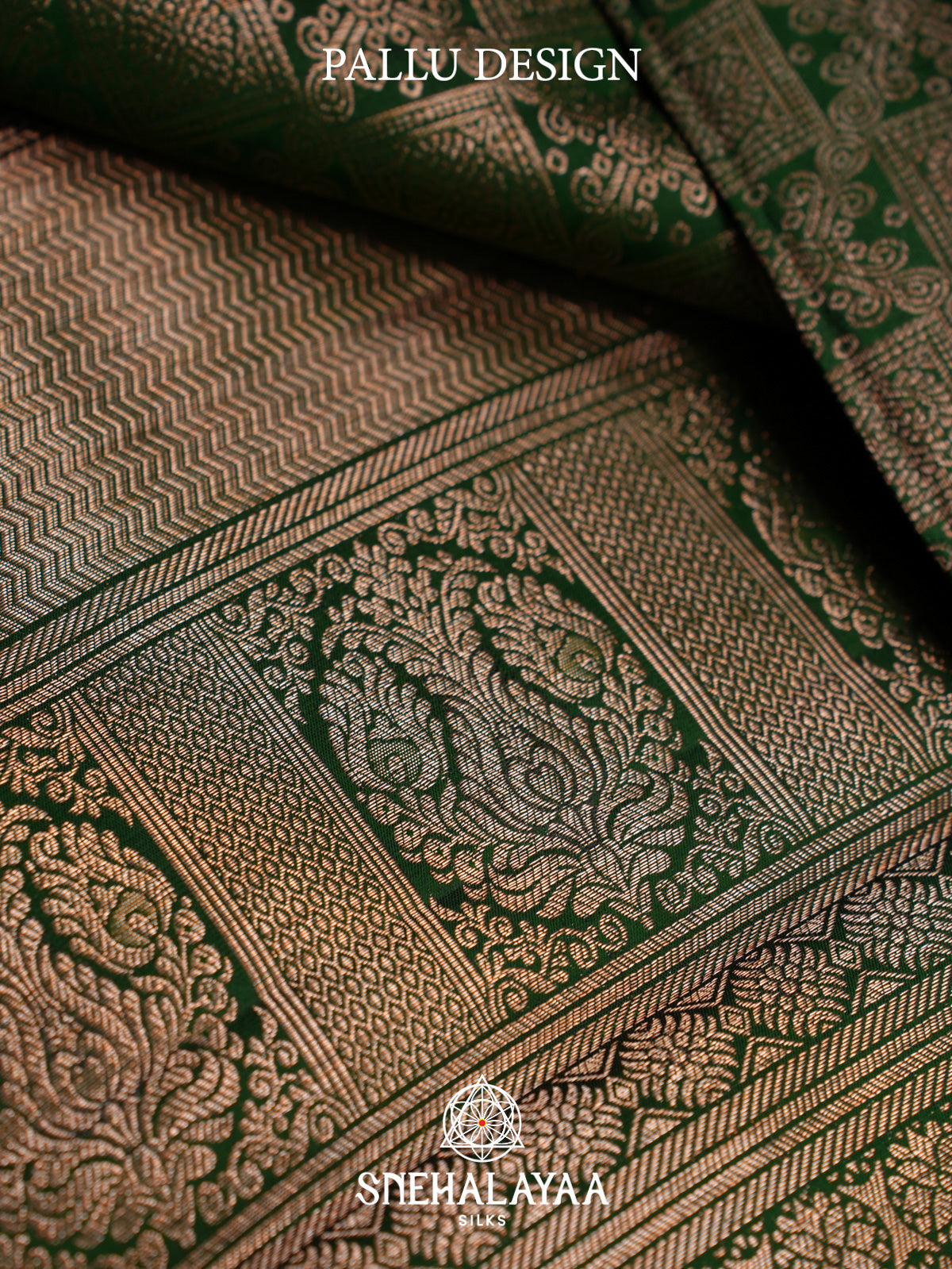 Forest Green Kanjivaram Silk Saree