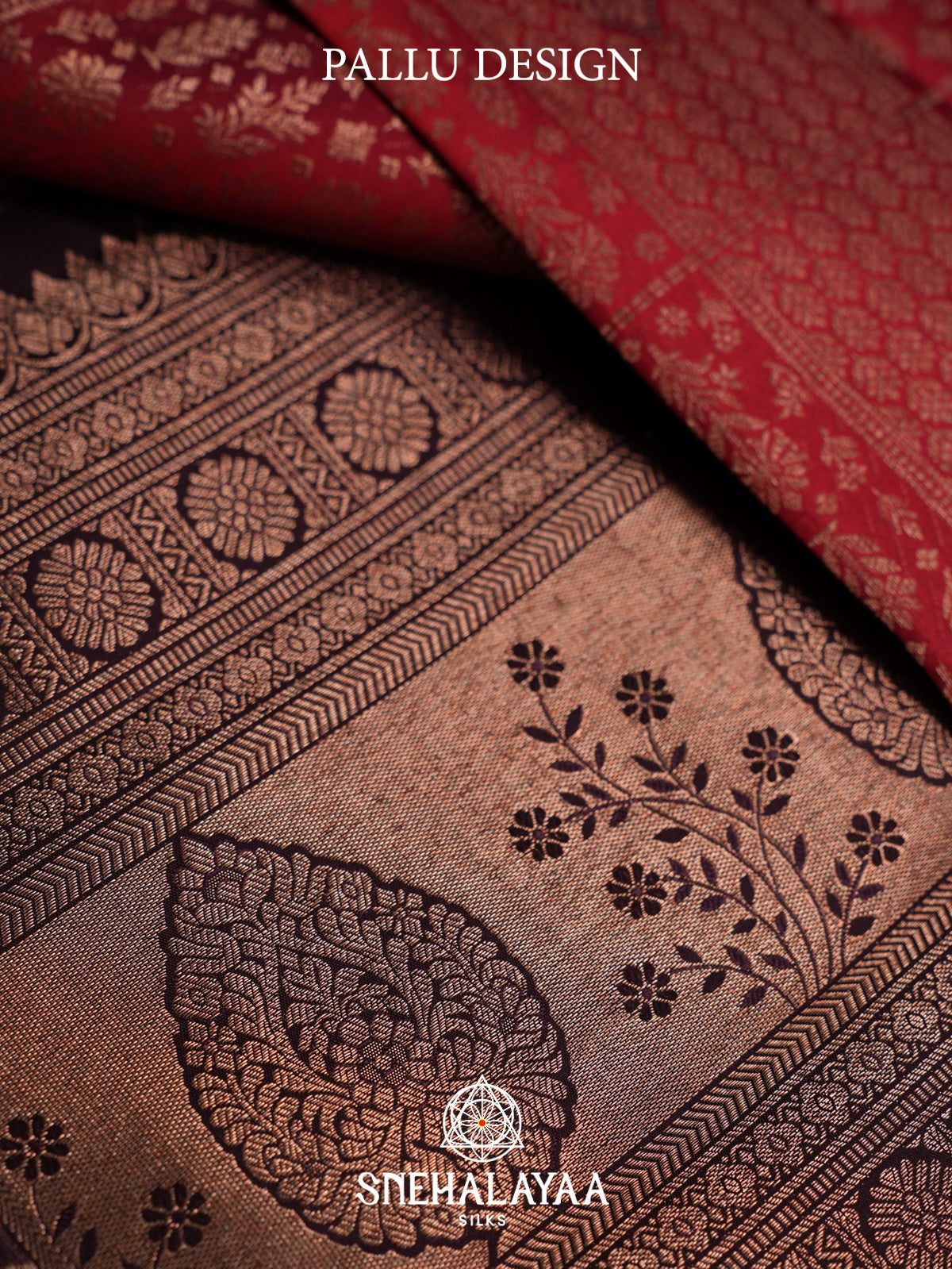 Maroon Kanjivaram Silk Saree