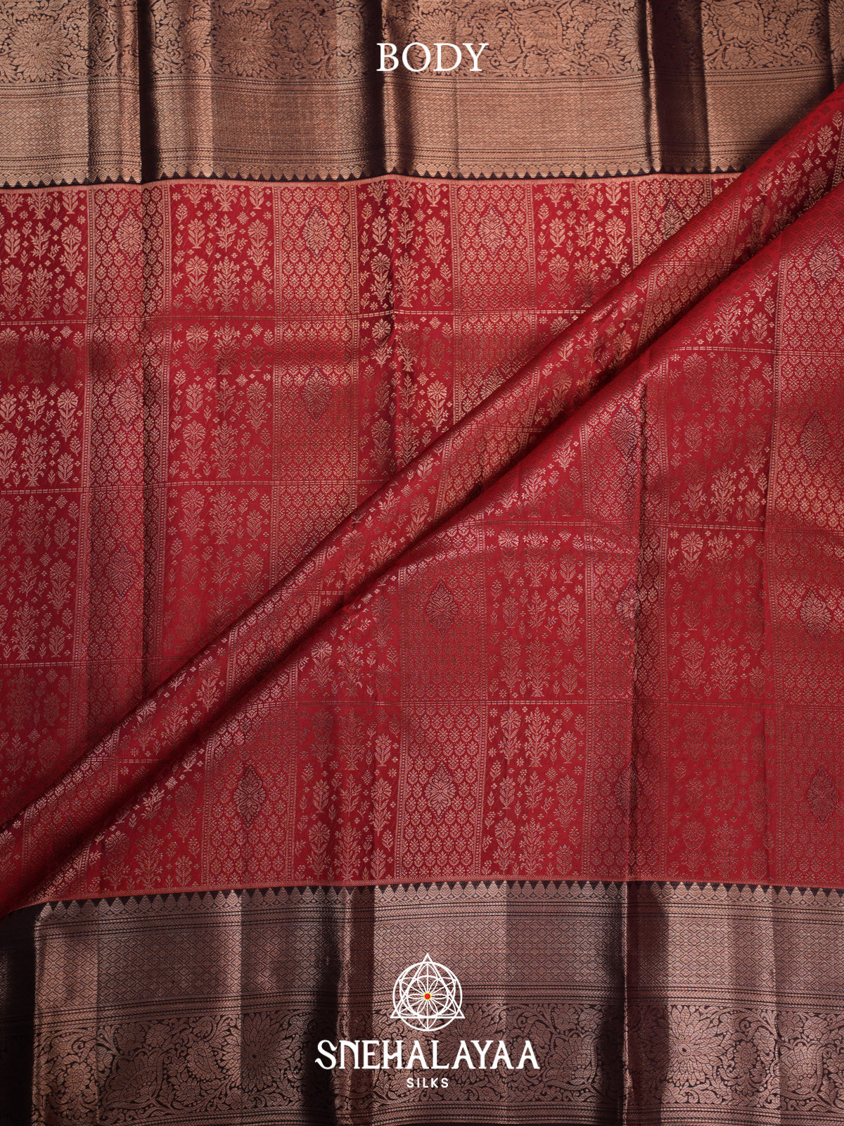 Maroon Kanjivaram Silk Saree