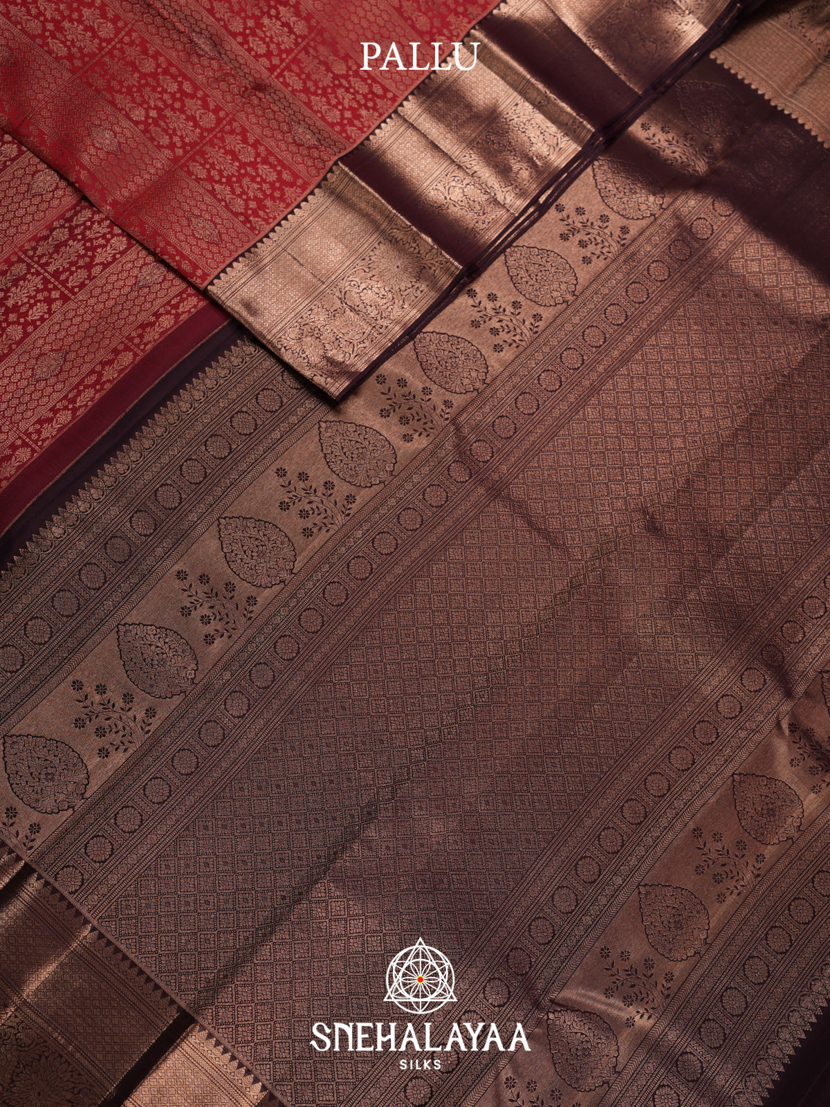Maroon Kanjivaram Silk Saree