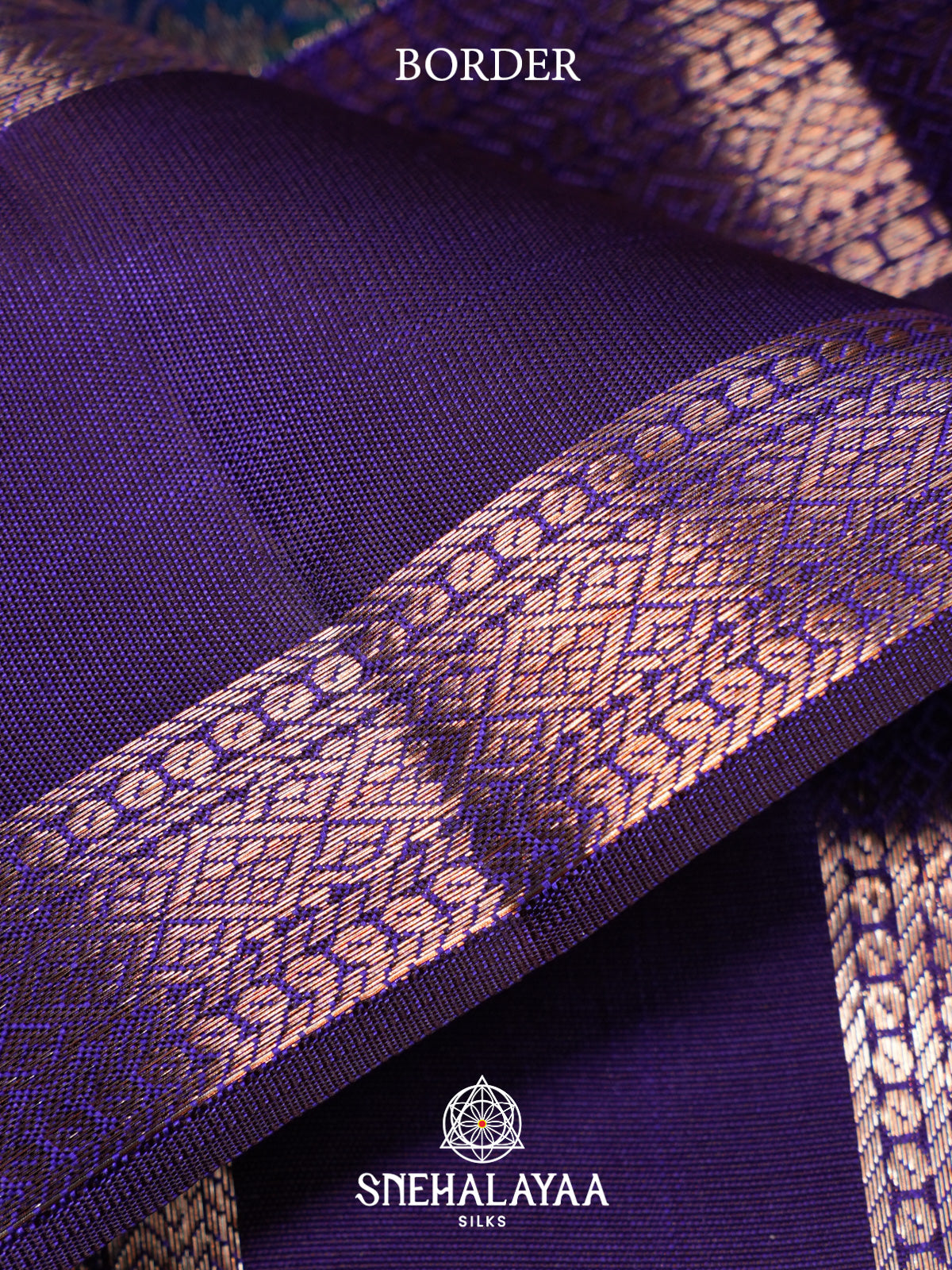 Peacock Blue Kanjivaram Silk Saree