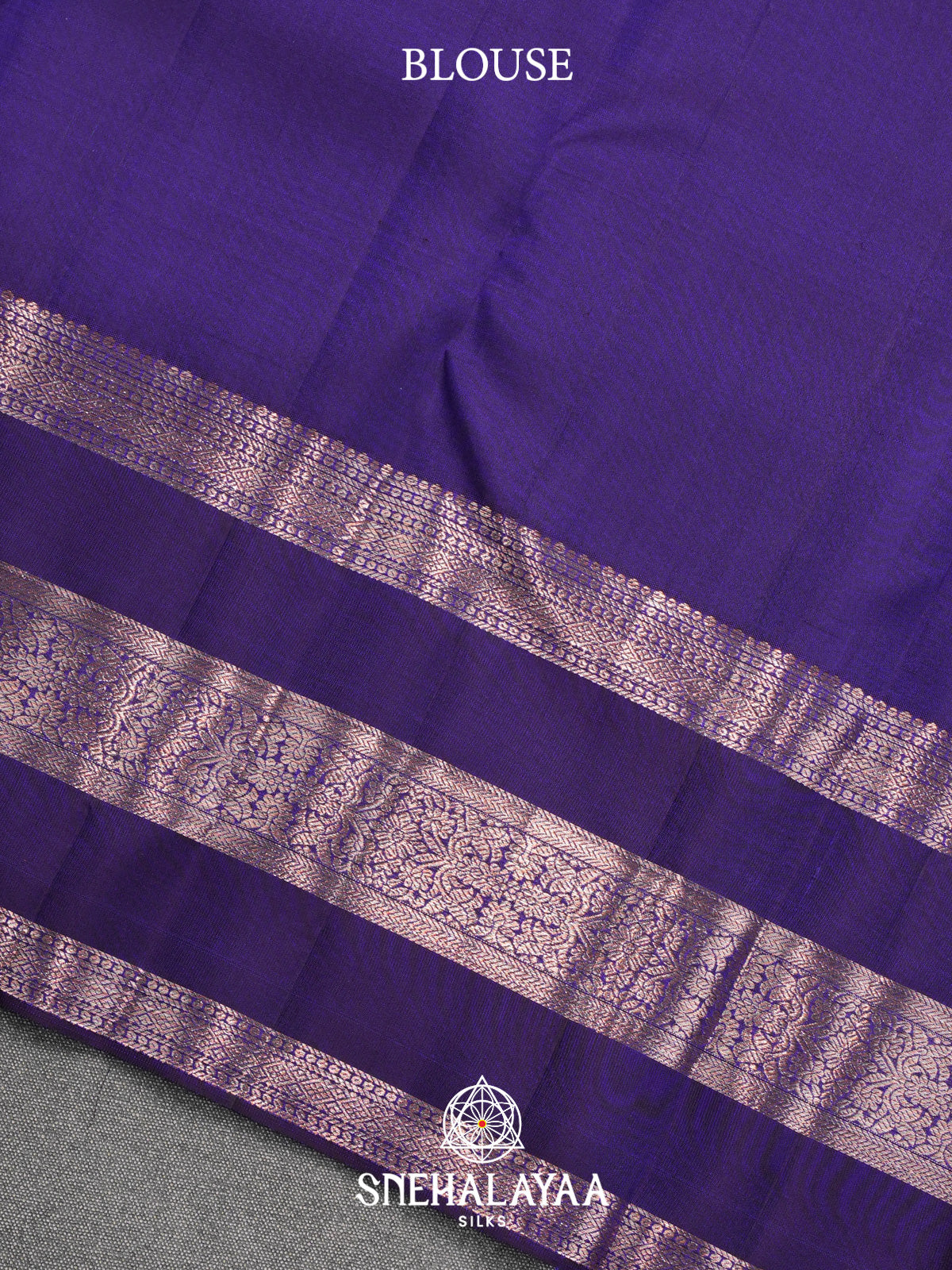 Peacock Blue Kanjivaram Silk Saree