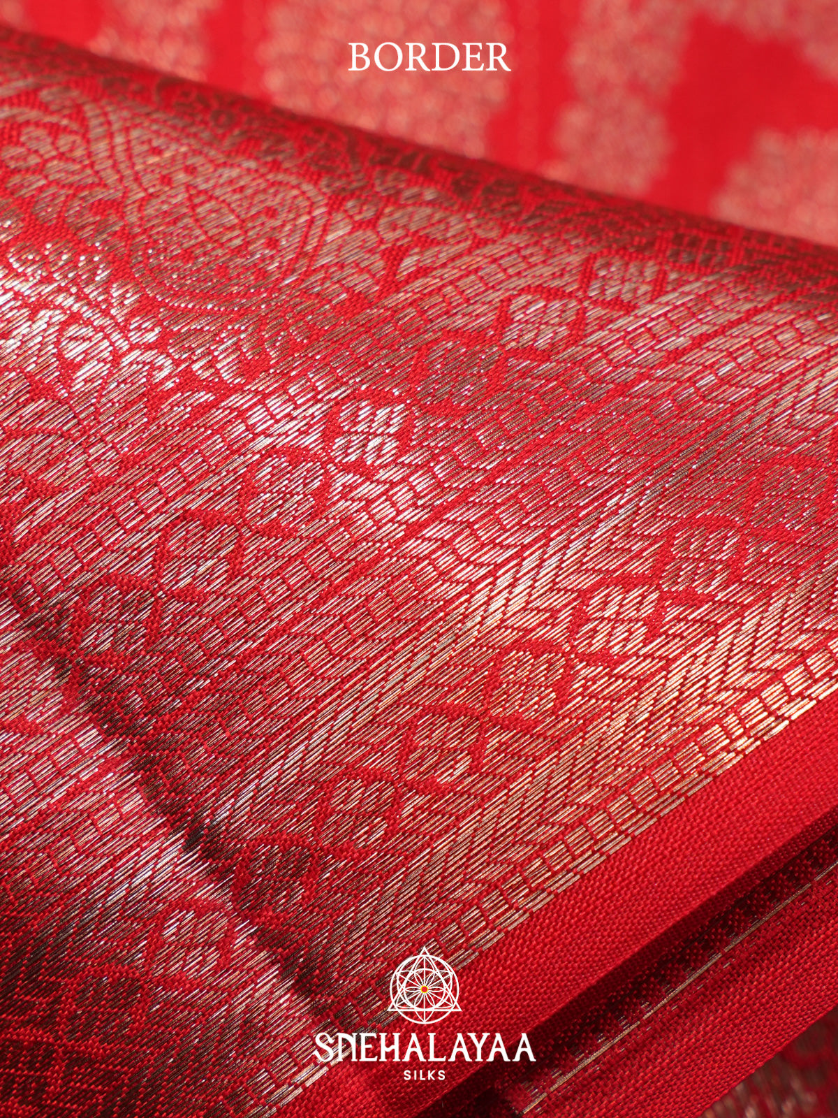 Rust Orange Kanjivaram Silk Saree