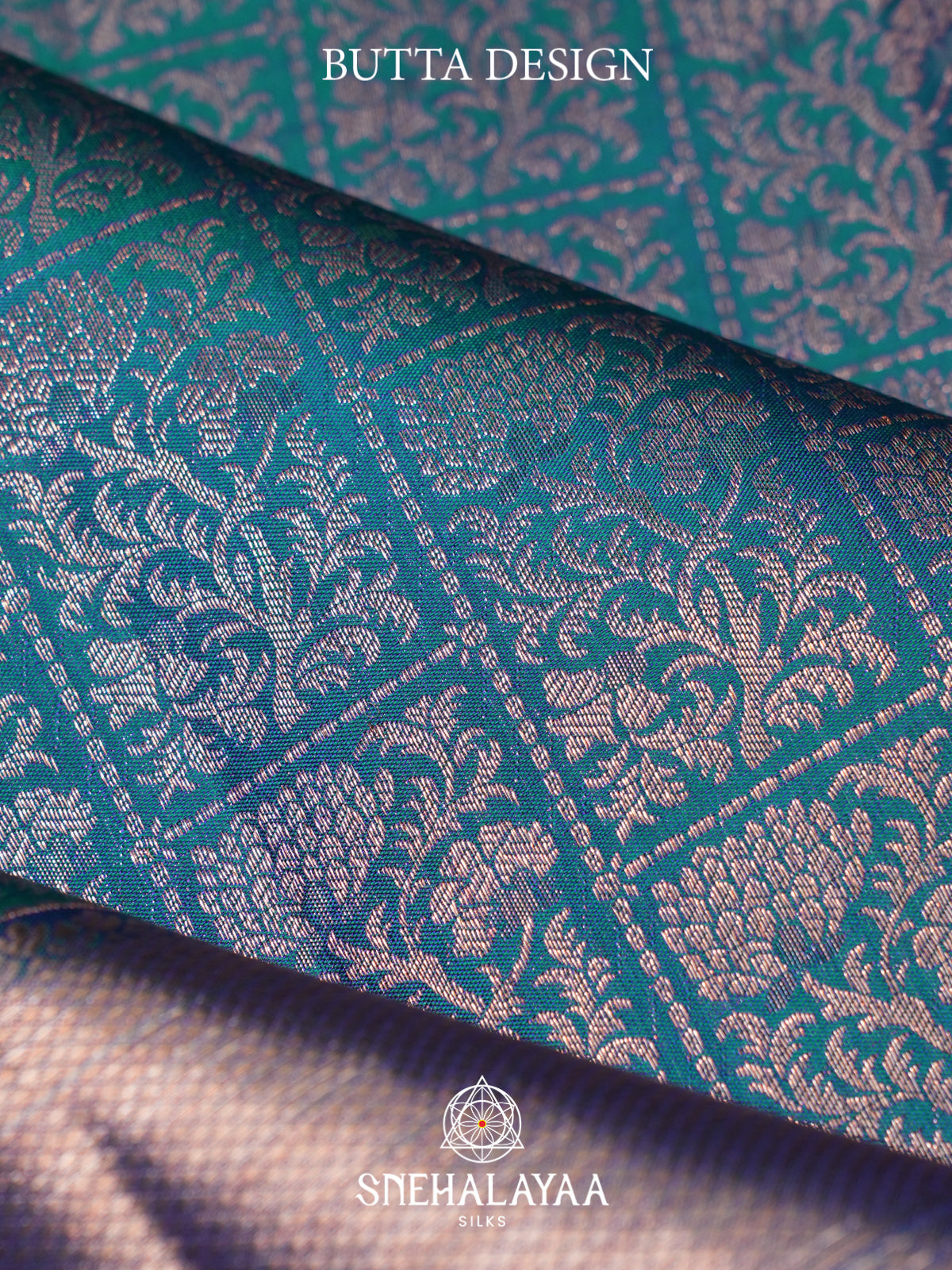 Peacock Blue Kanjivaram Silk Saree