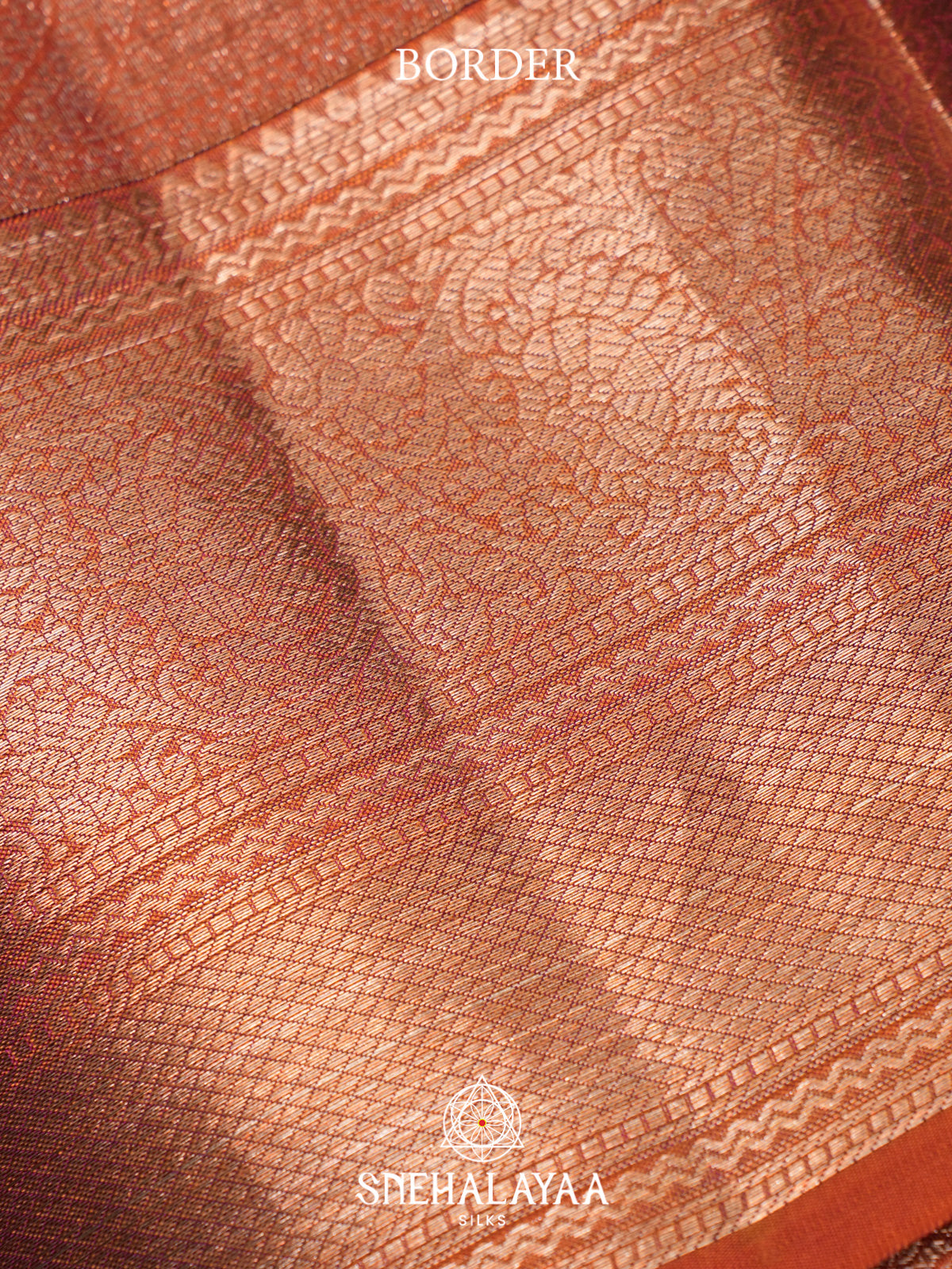 Orange Kanjivaram Silk Saree