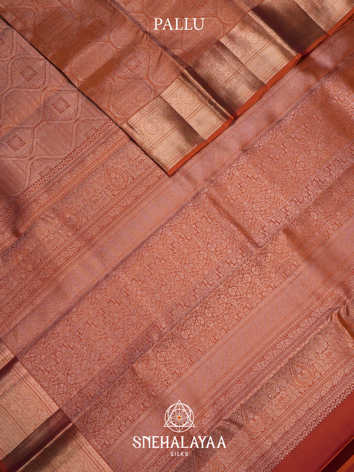 Orange Kanjivaram Silk Saree