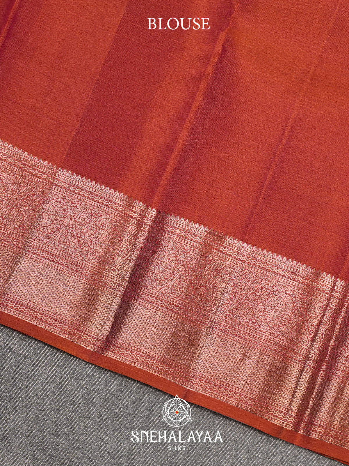 Orange Kanjivaram Silk Saree