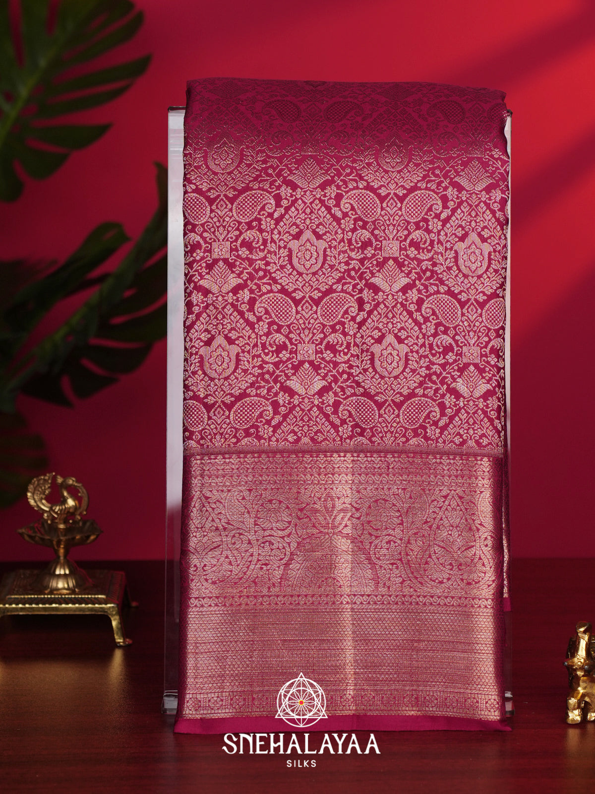 Pink Kanjivaram Silk Saree