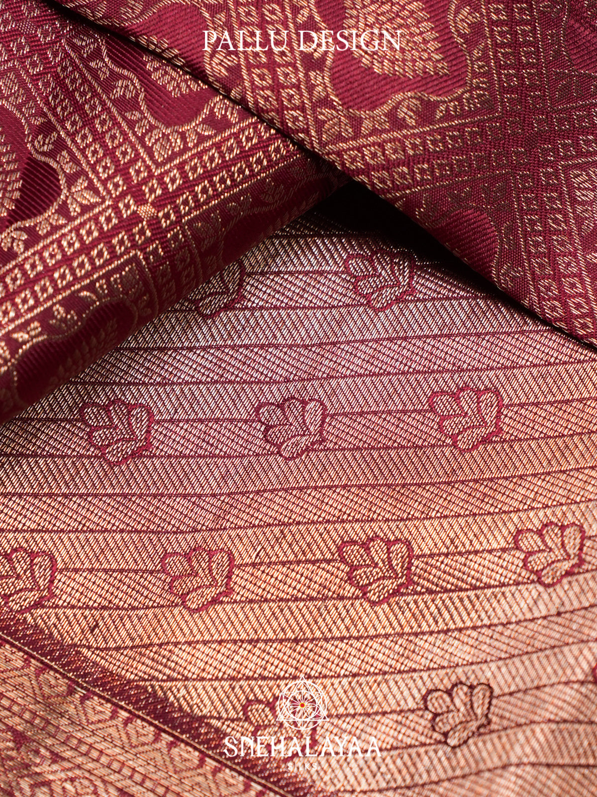 Maroon Kanjivaram Silk Saree