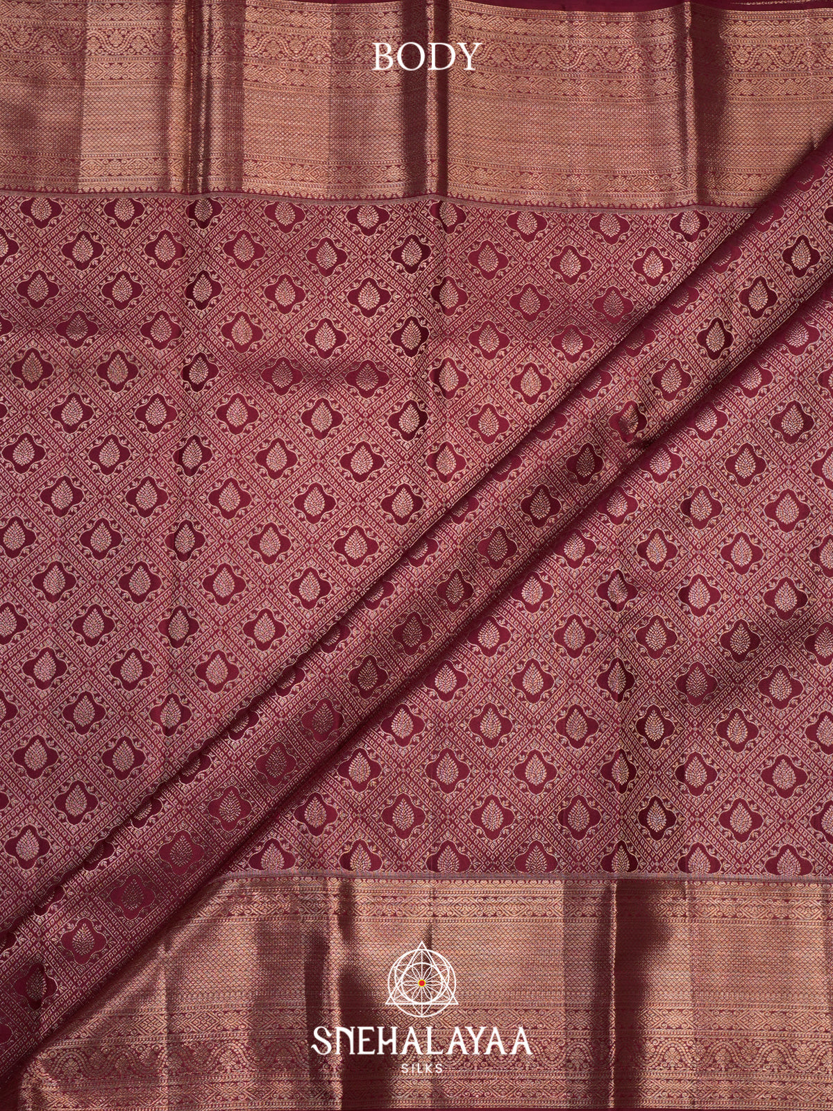 Maroon Kanjivaram Silk Saree
