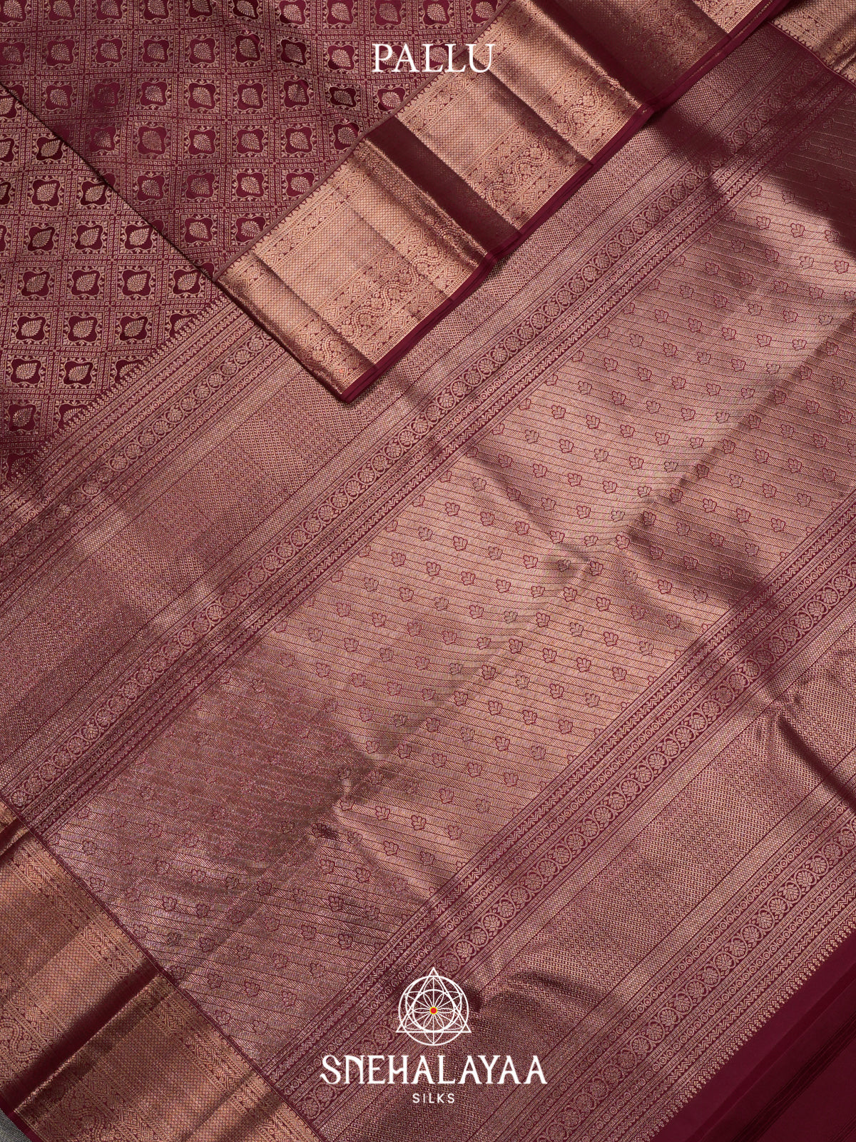 Maroon Kanjivaram Silk Saree