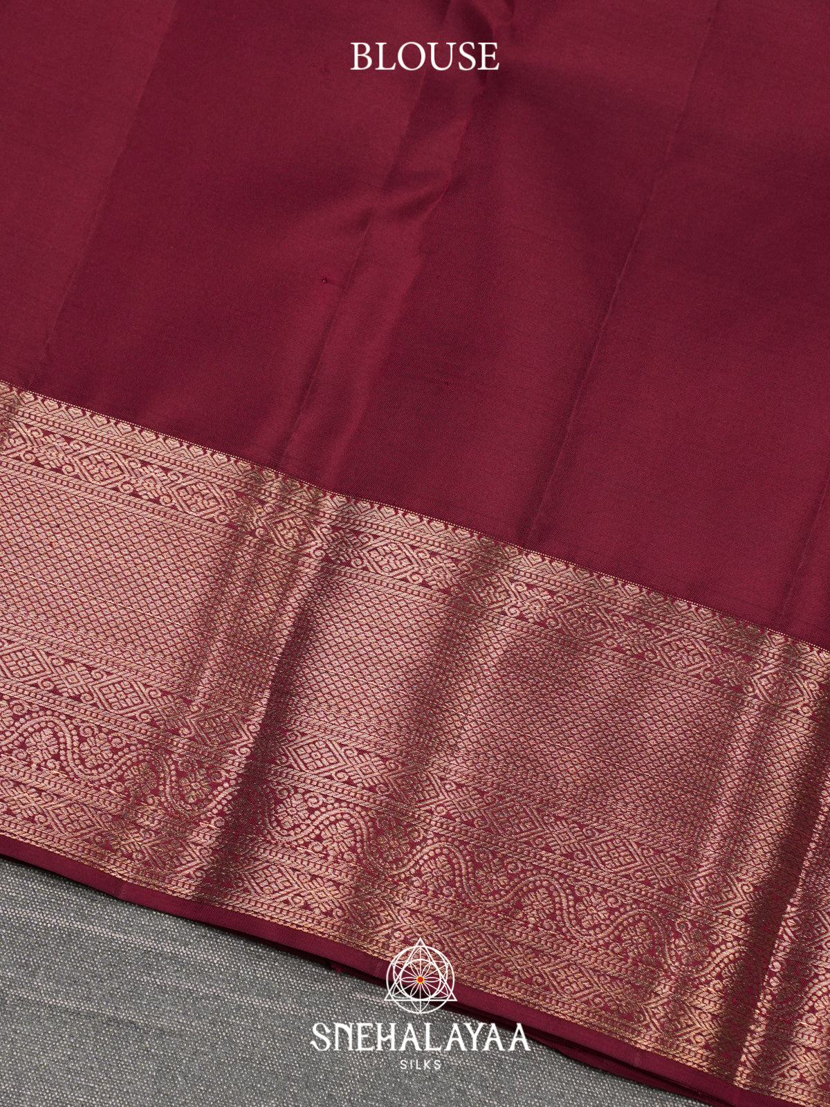 Maroon Kanjivaram Silk Saree