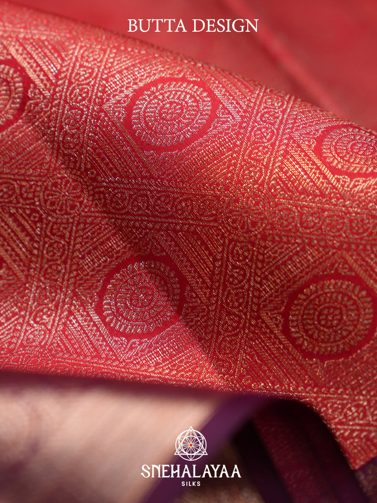 Rust Orange Kanjivaram Silk Saree