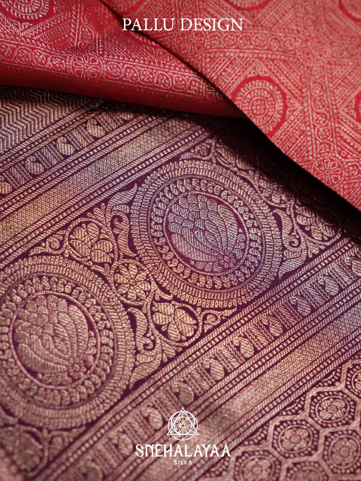 Rust Orange Kanjivaram Silk Saree
