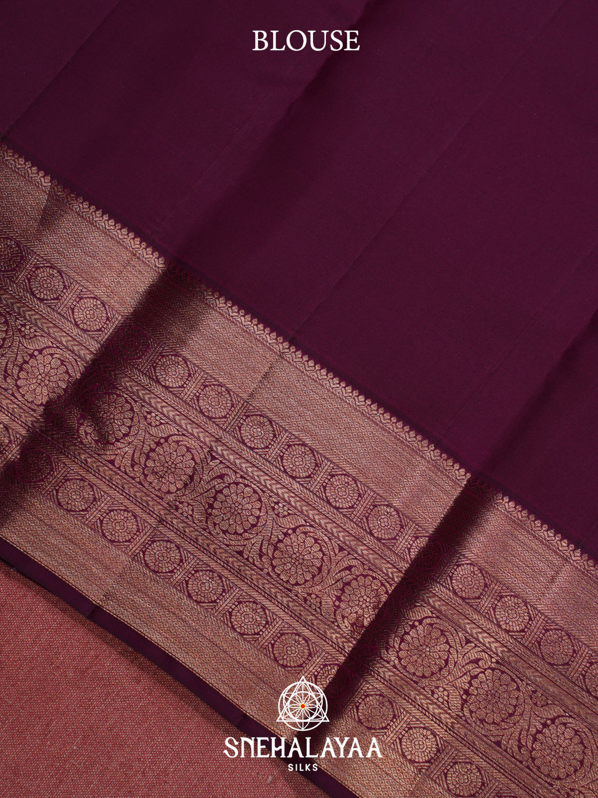 Rust Orange Kanjivaram Silk Saree